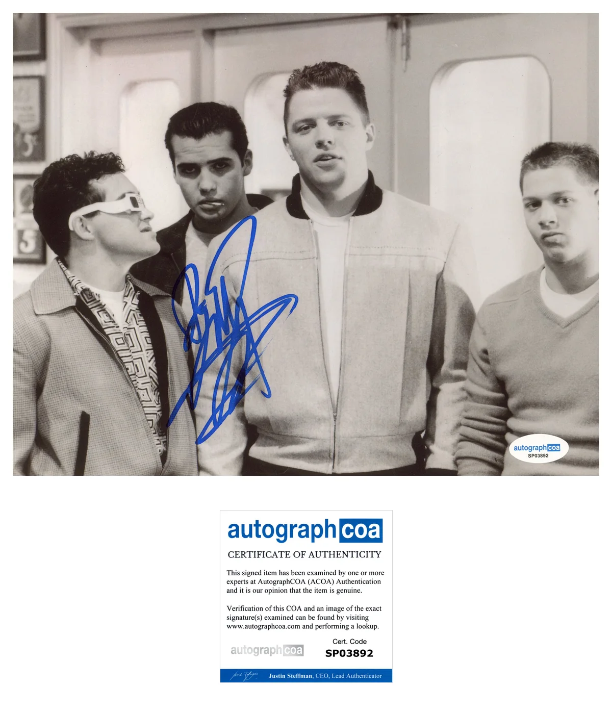 Billy Zane Back to the Future Autographed Signed 8x10 Photo ACOA, изображение 2
