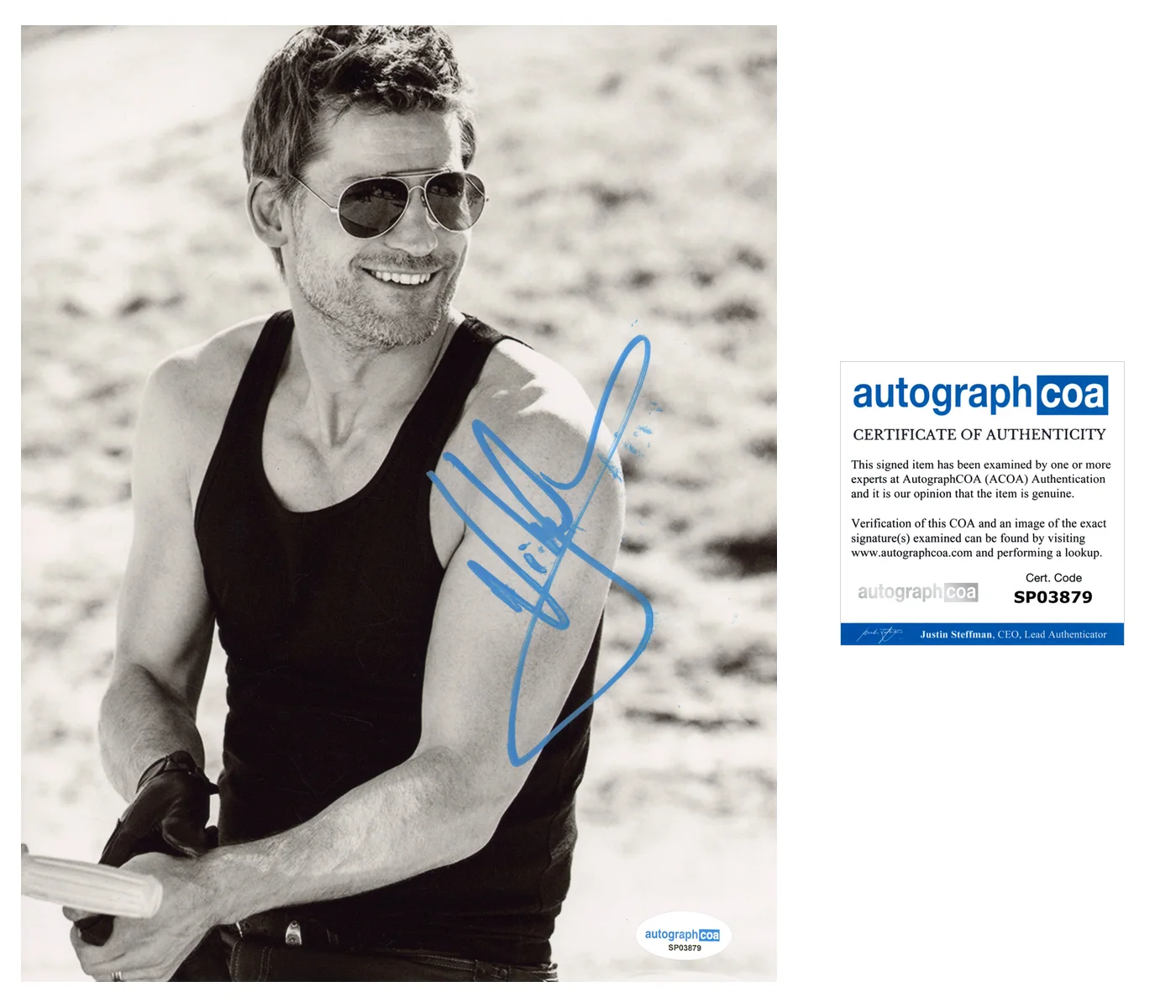 Nikolaj Coster Waldau Game of Thrones Autographed Signed 8x10 Photo ACOA, изображение 2