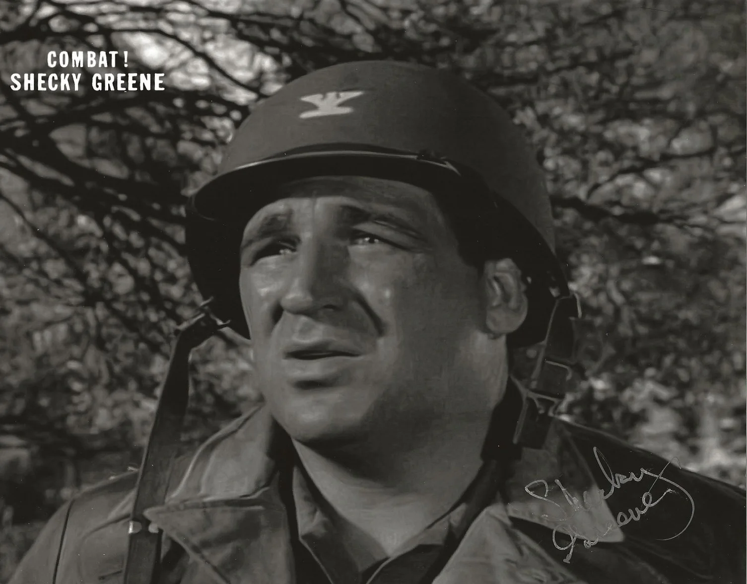 Shecky Greene — Shecky Greene Combat! Signed Original Photo In Person Autograph with COA