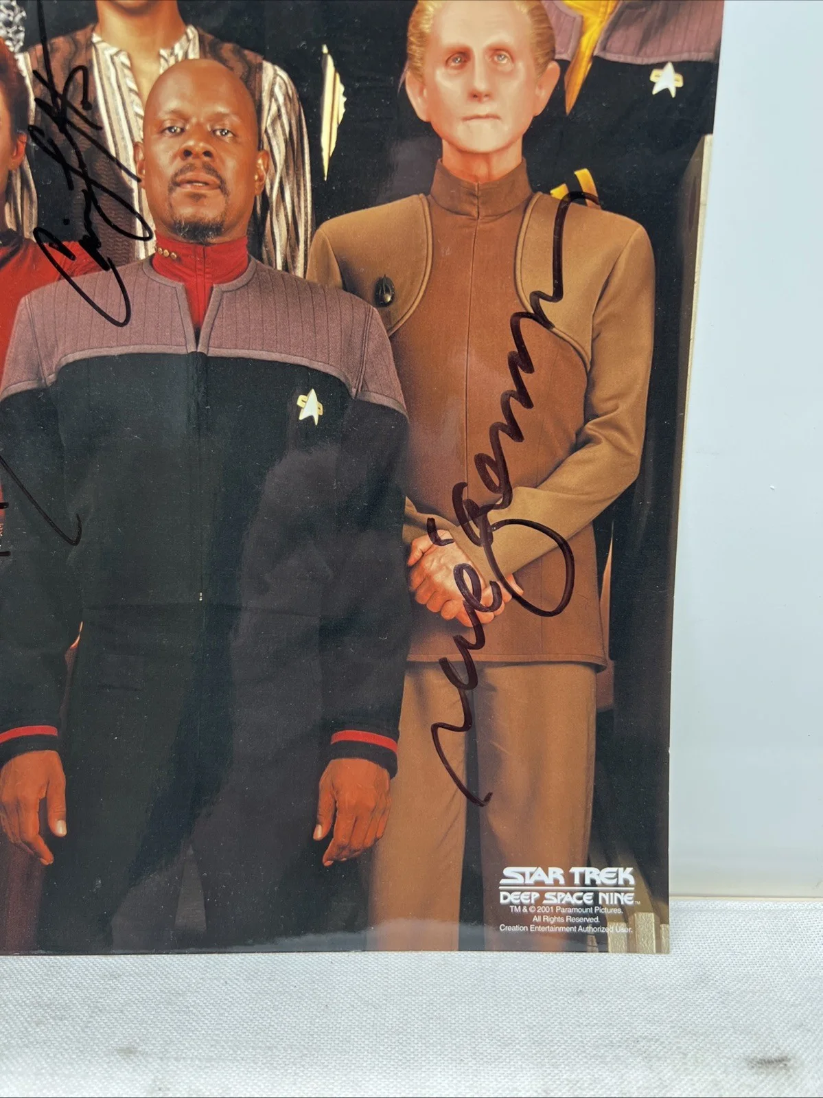 Visitor, Shimmerman, Lofton, Auberjonois — Star Trek Deep Space Nine Cast Signed Autograph Paramount 10x15 Photo, image 5