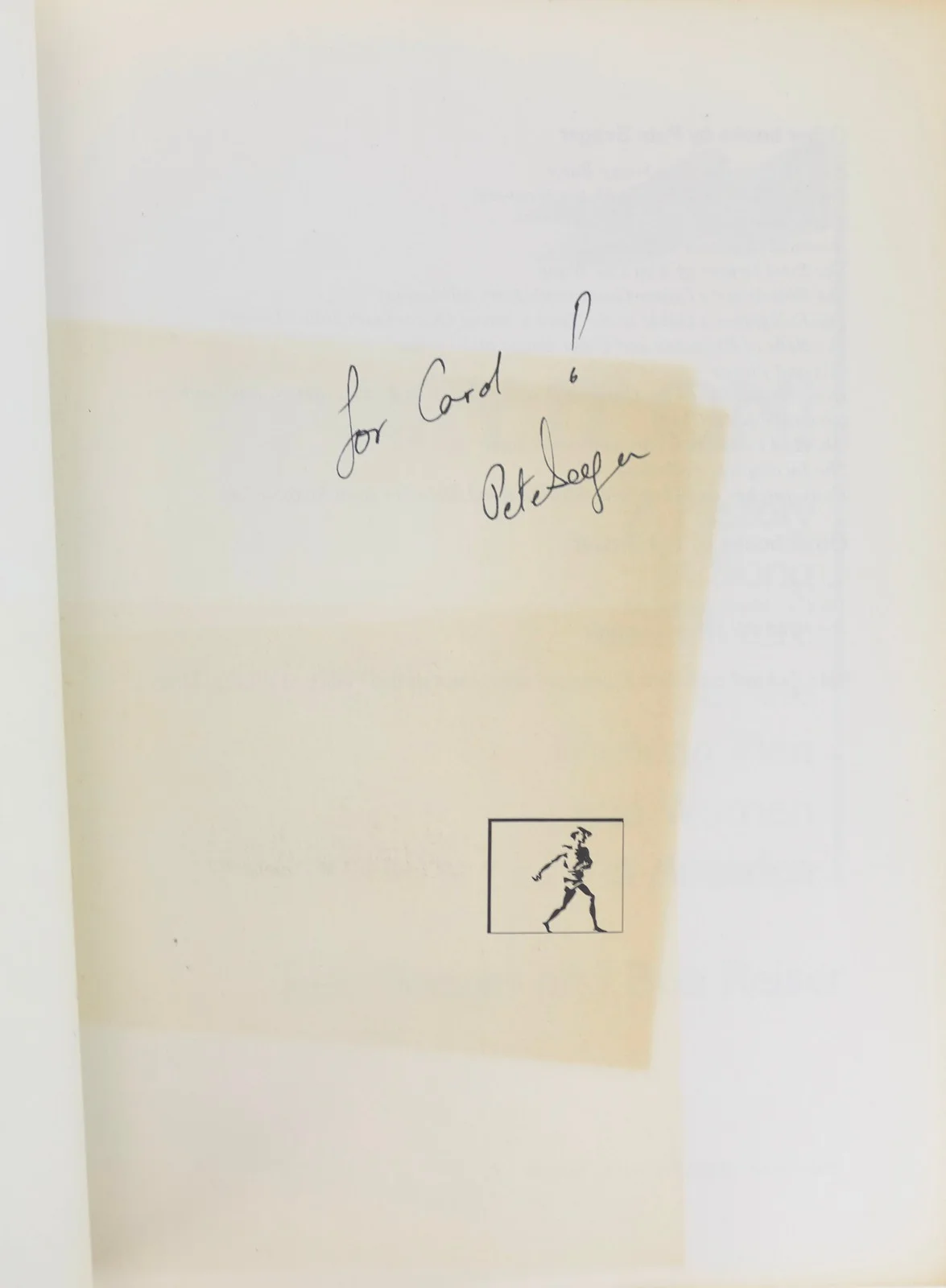 SEEGER, Pete. : "Carry It On! A History in Song and Picture" - SIGNED, изображение 2