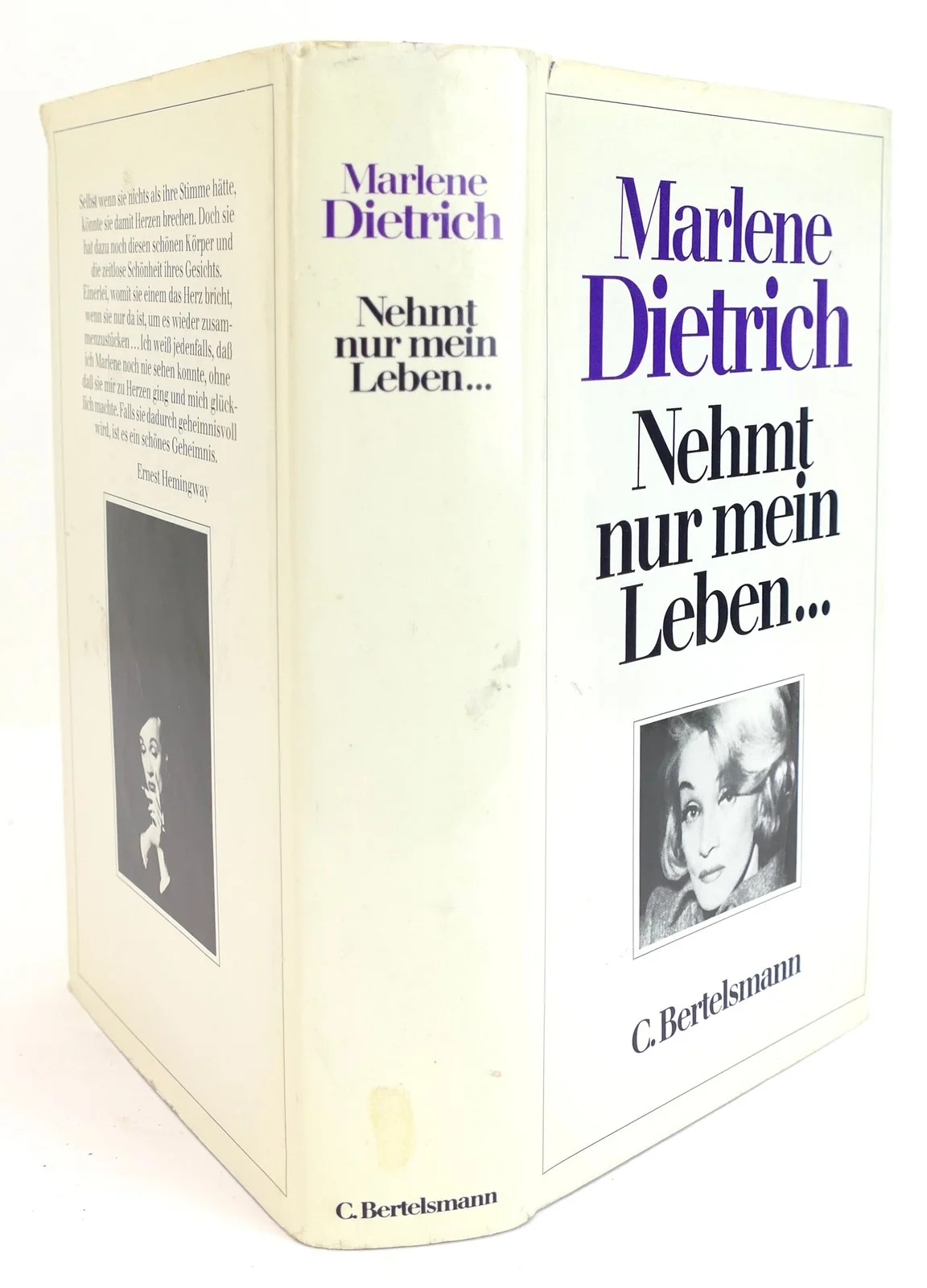 DIETRICH, Marlene : "Nehmt nur mein Leben...." - SIGNED, image 3