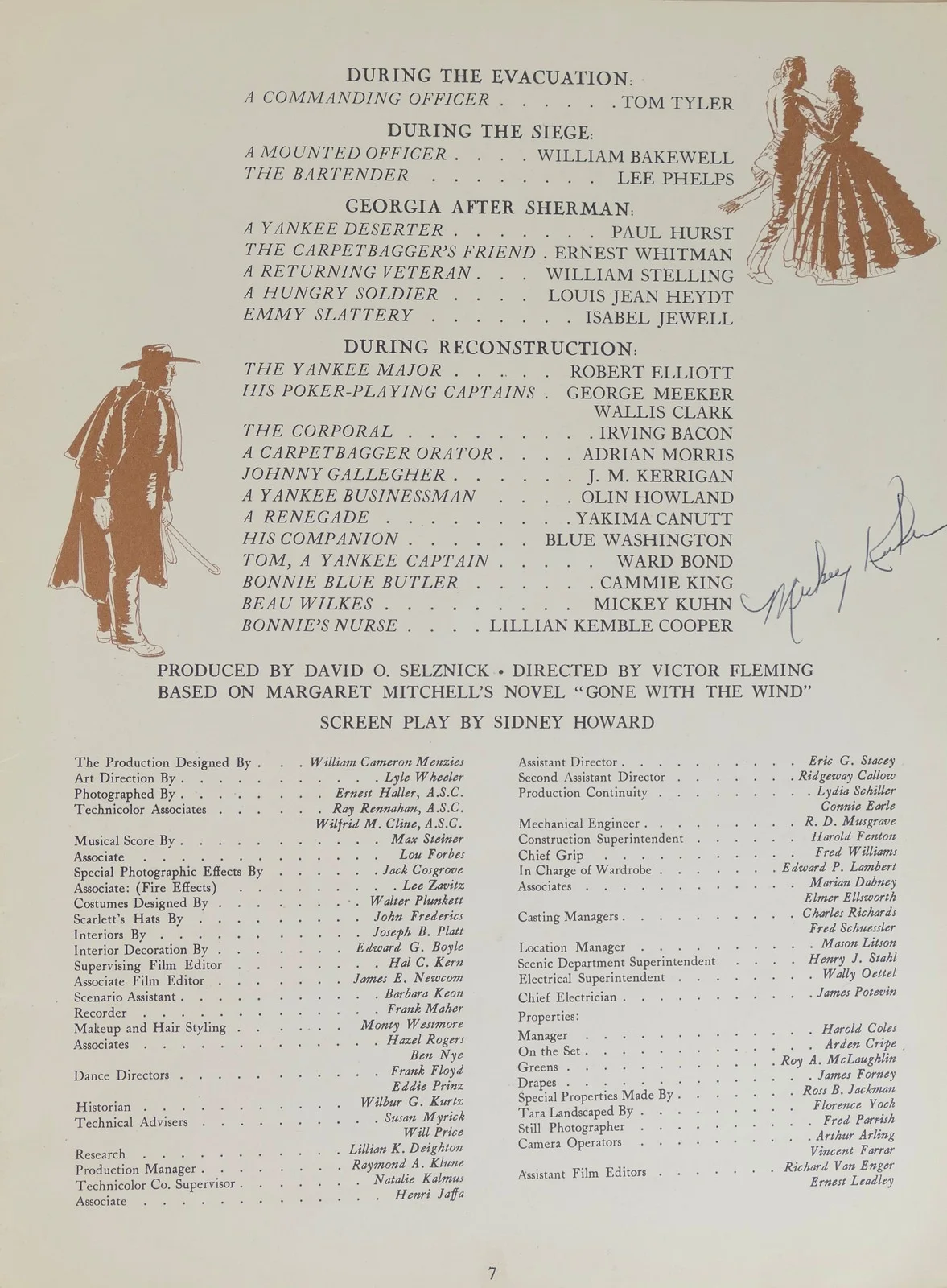 LEIGH, Vivien.: "Gone with the Wind" Signed Southern Edition Souvenir Program, image 3