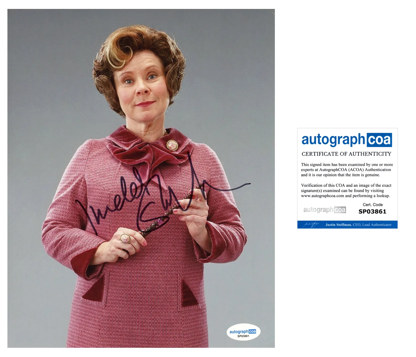 Imelda Staunton Harry Potter Autographed Signed 8x10 Photo ACOA, изображение 2