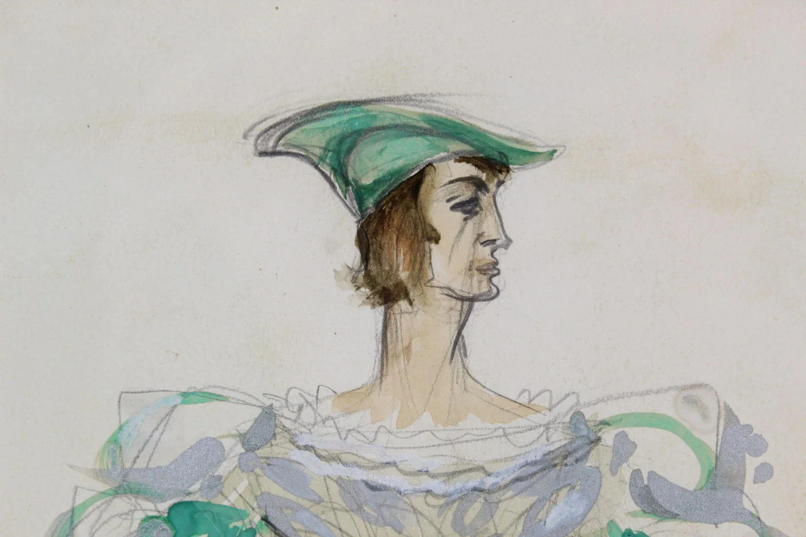 MIELZINER, Jo. Two Costume Designs for Romeo & Juliet, 1934, image 4