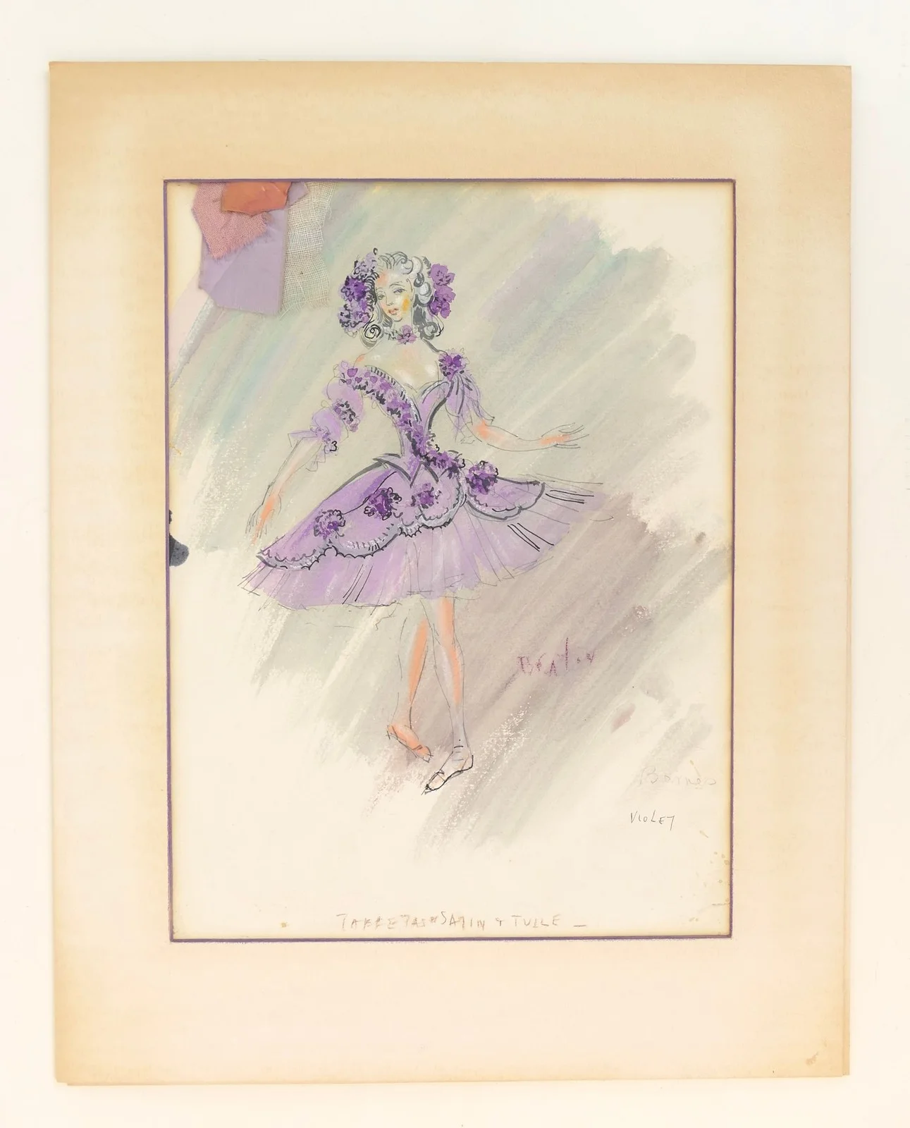Beaton, Cecil. (1904 - 1980) "Crystalized Flower (Violet) from 'The Nutcracker'", image 2
