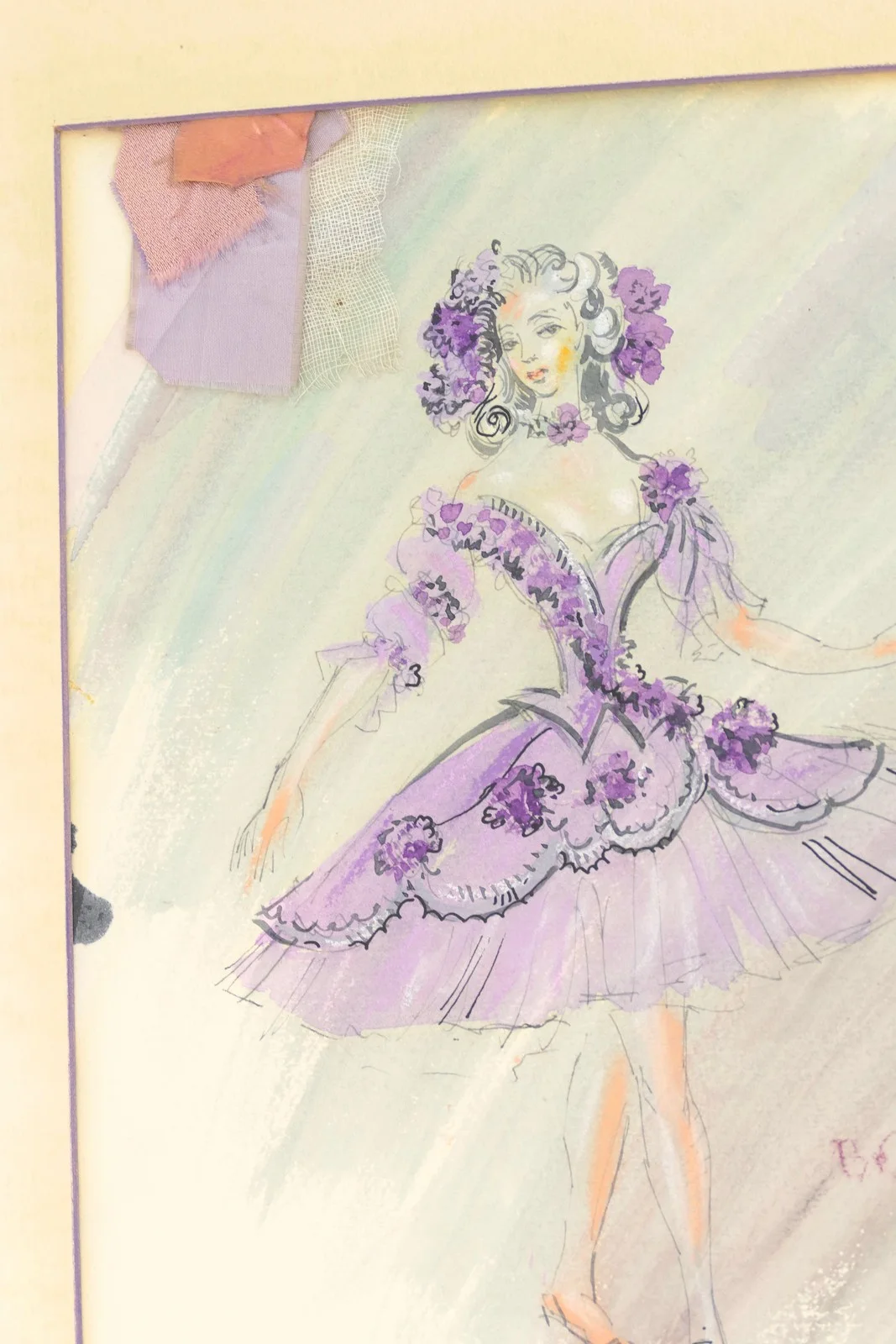 Beaton, Cecil. (1904 - 1980) "Crystalized Flower (Violet) from 'The Nutcracker'", image 3