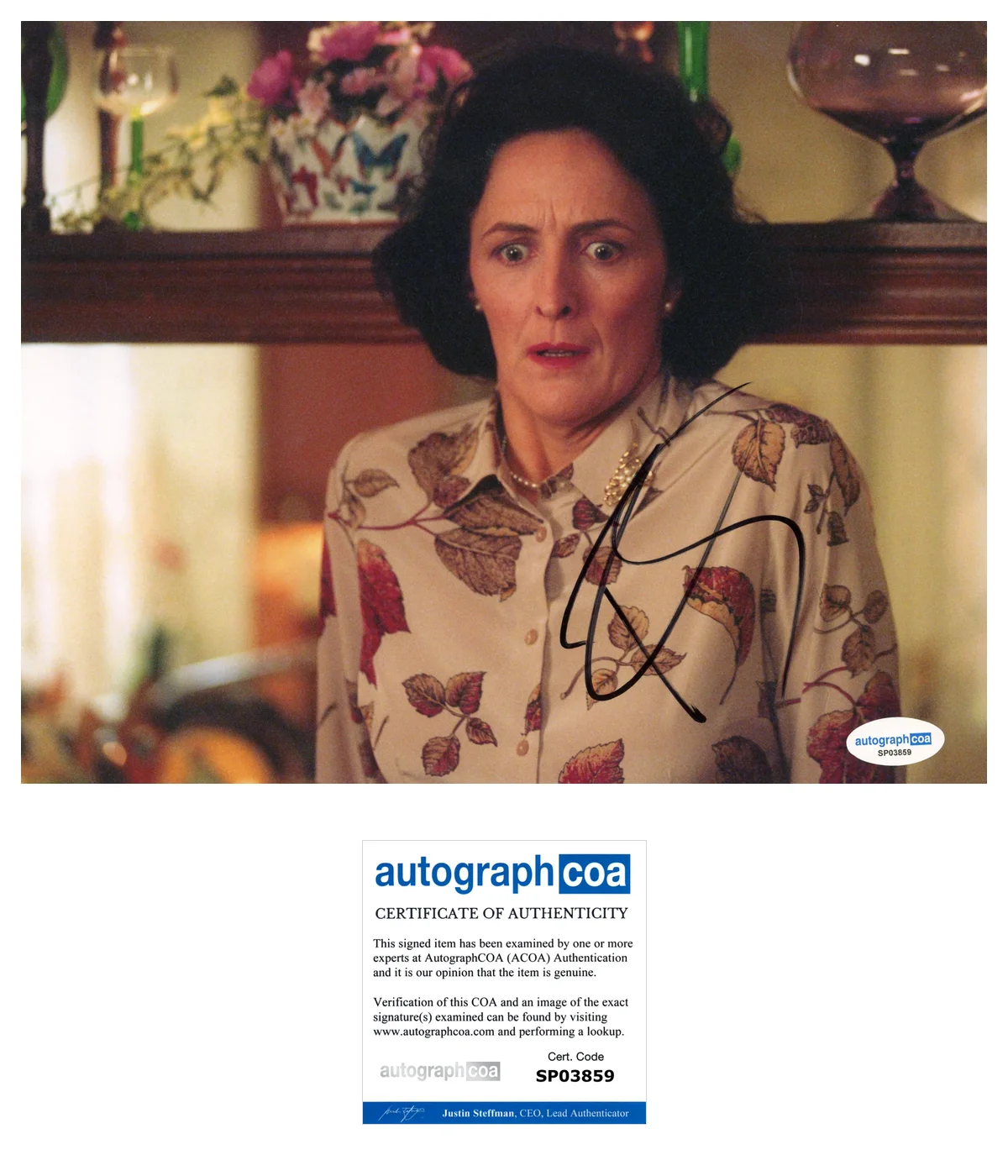 Fiona Shaw Harry Potter Autographed Signed 8x10 Photo ACOA, image 2