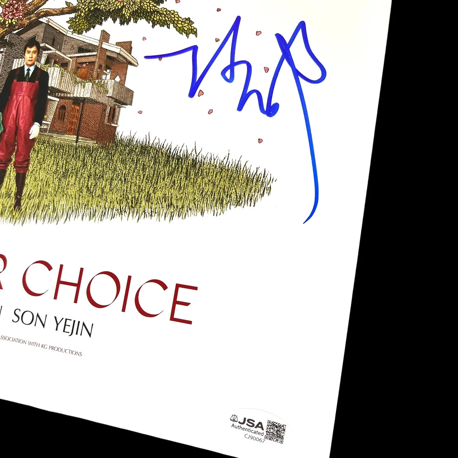 PARK CHAN-WOOK SIGNED NO OTHER CHOICE 12x18 KOREAN MOVIE POSTER JSA COA, изображение 2