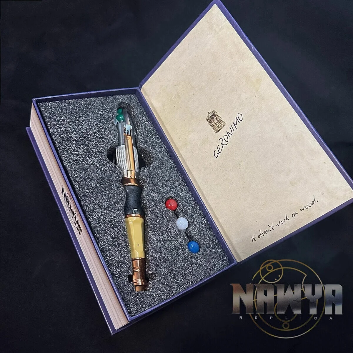 11th Doctor Who Cosplay Metal Sonic Screwdriver LED Light Prop Replica Halloween, image 3