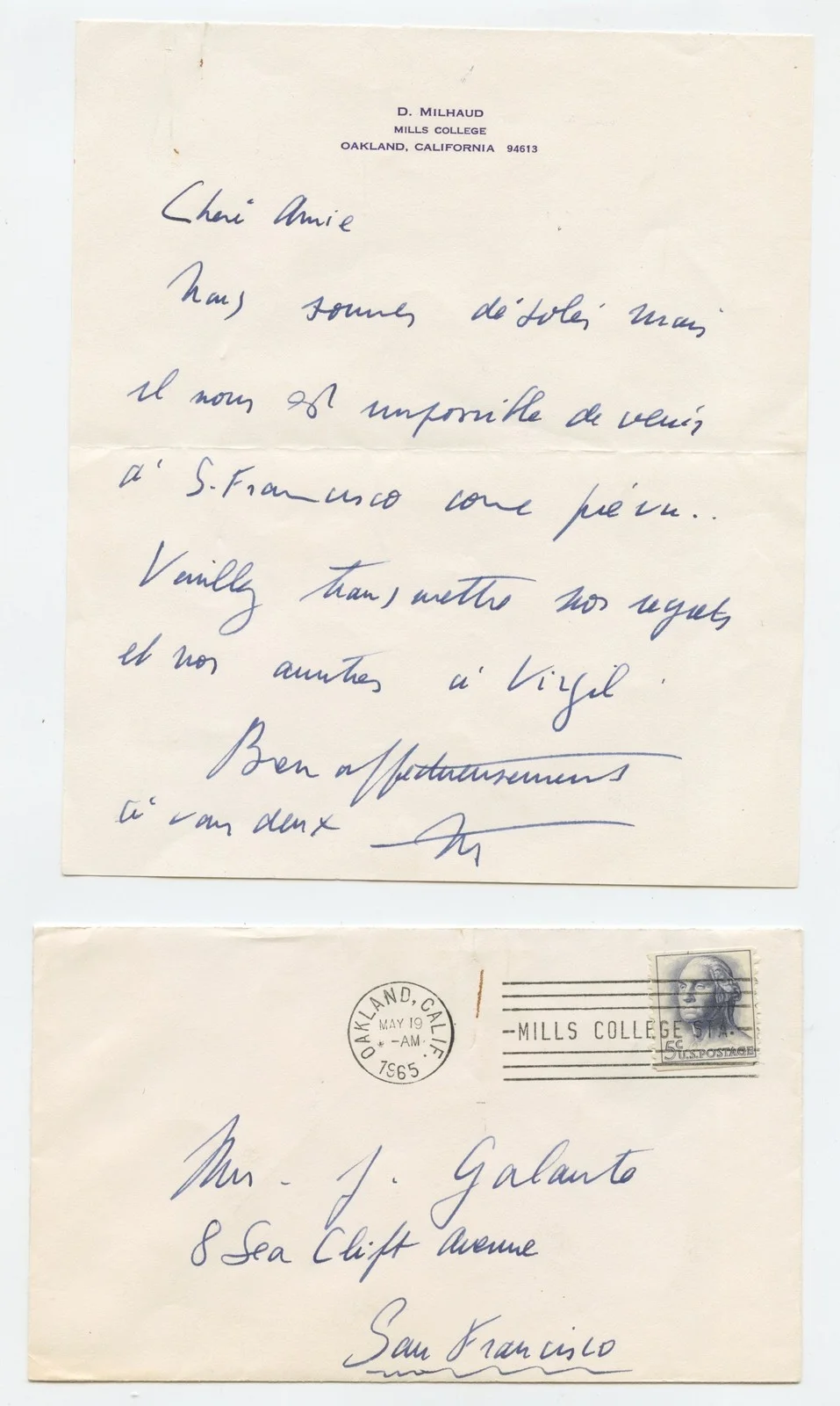 Milhaud, Darius. (1892–1974) IMPORTANT ARCHIVE, image 2