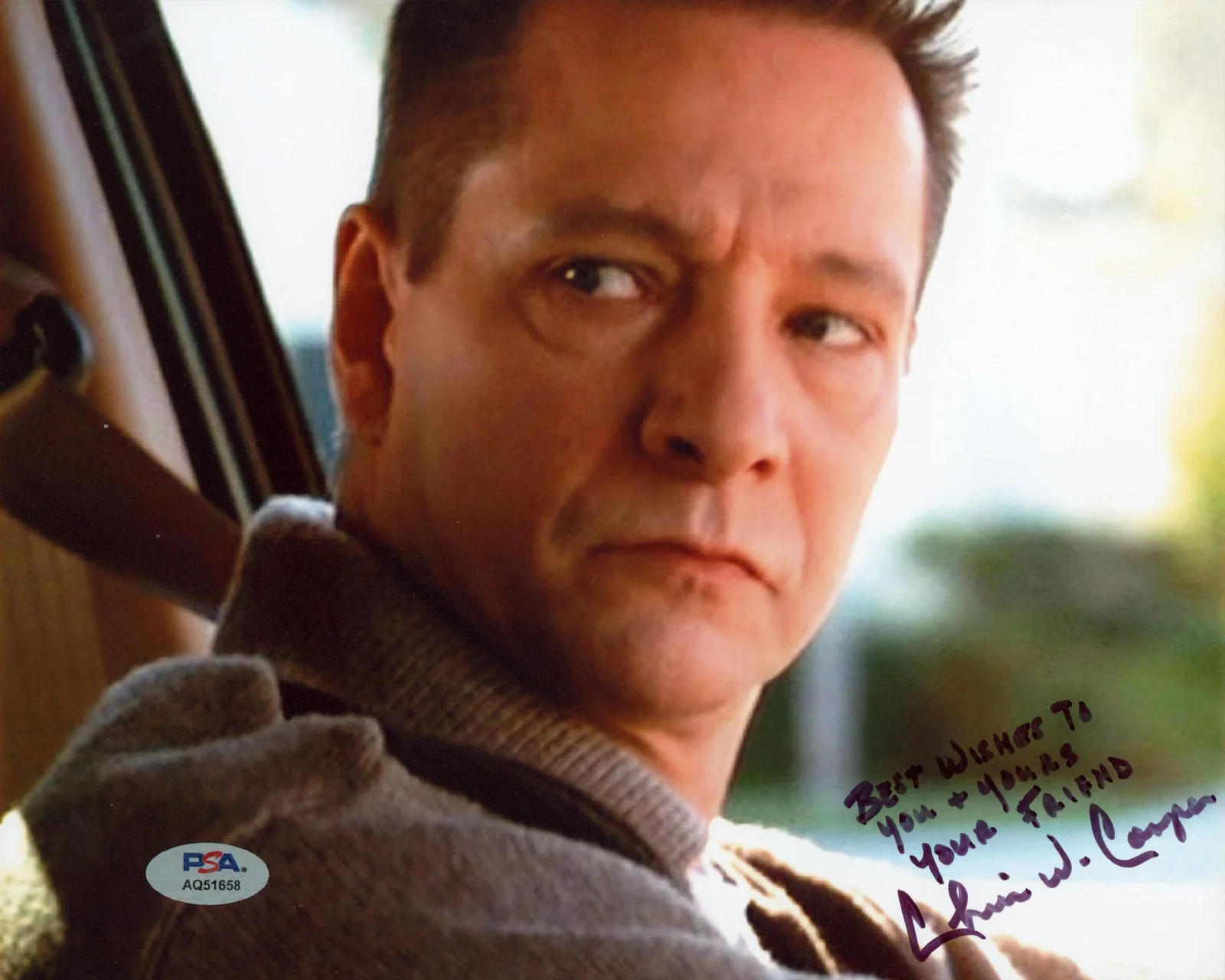 Chris Cooper — Chris Cooper American Beauty "Best Wishes" Signed 8x10 Photo PSA/DNA #AQ51658