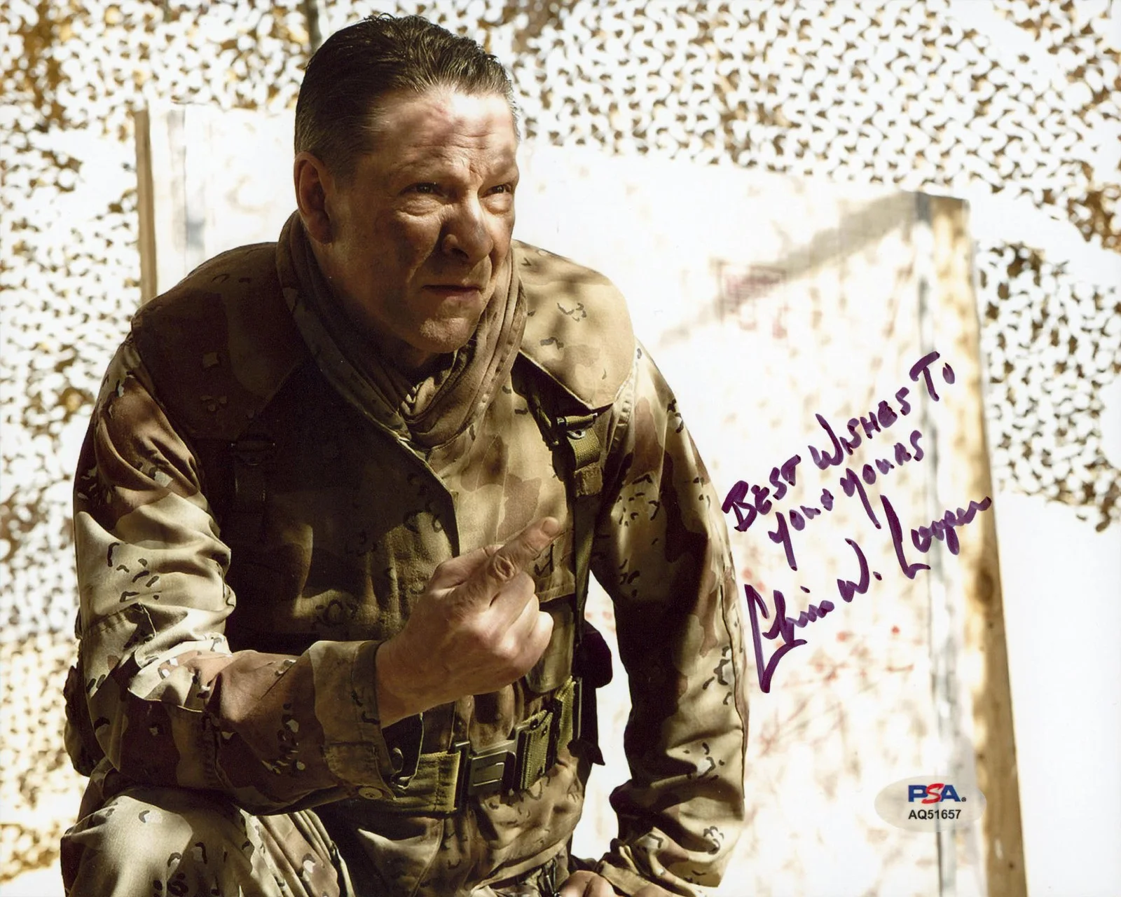 Chris Cooper — Chris Cooper Jarhead "Best Wishes To You.." Signed 8x10 Photo PSA/DNA #AQ51657
