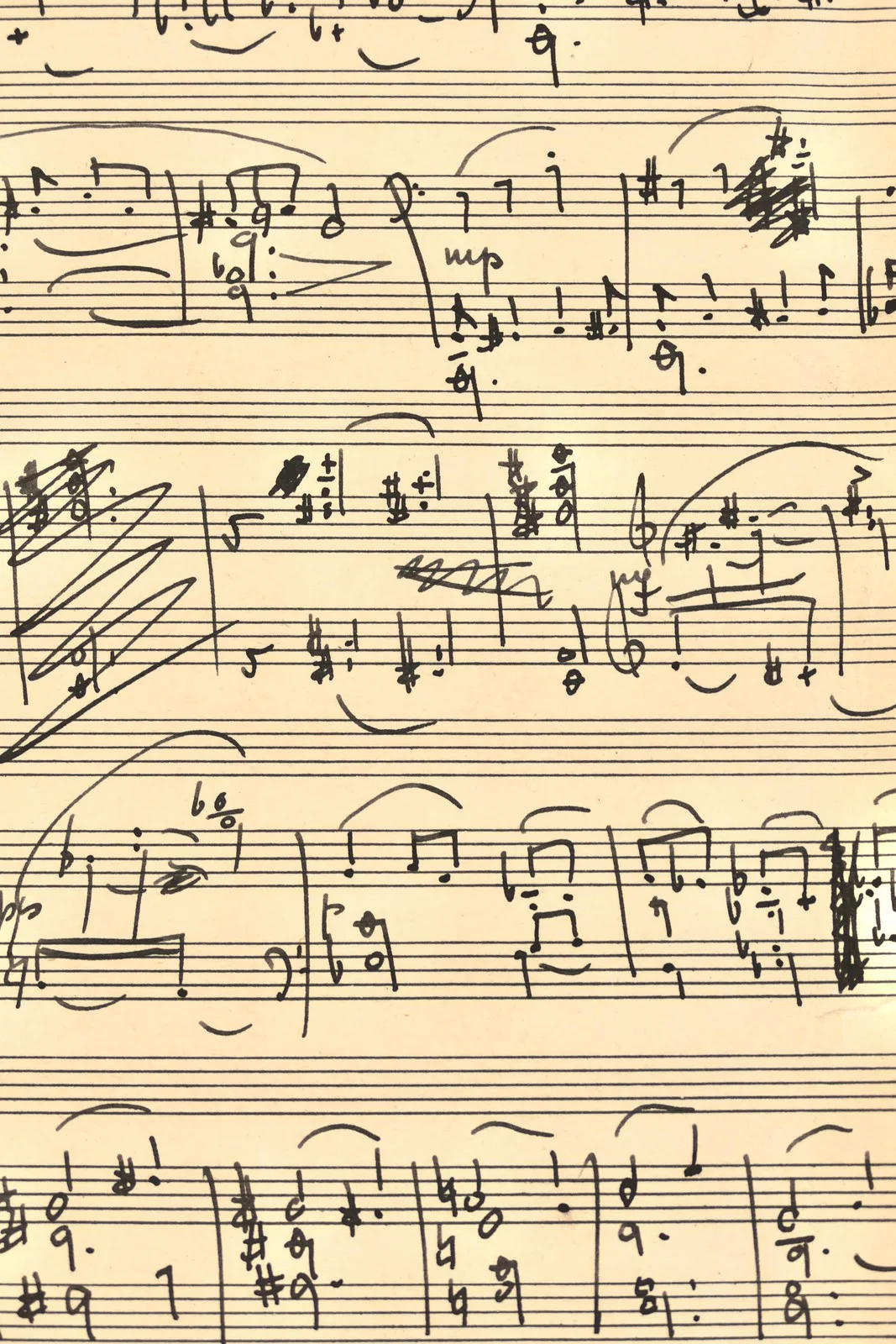 Milhaud, Darius. (1892–1974)"Méditation," op. 277 - Autograph Musical Manuscript, image 3