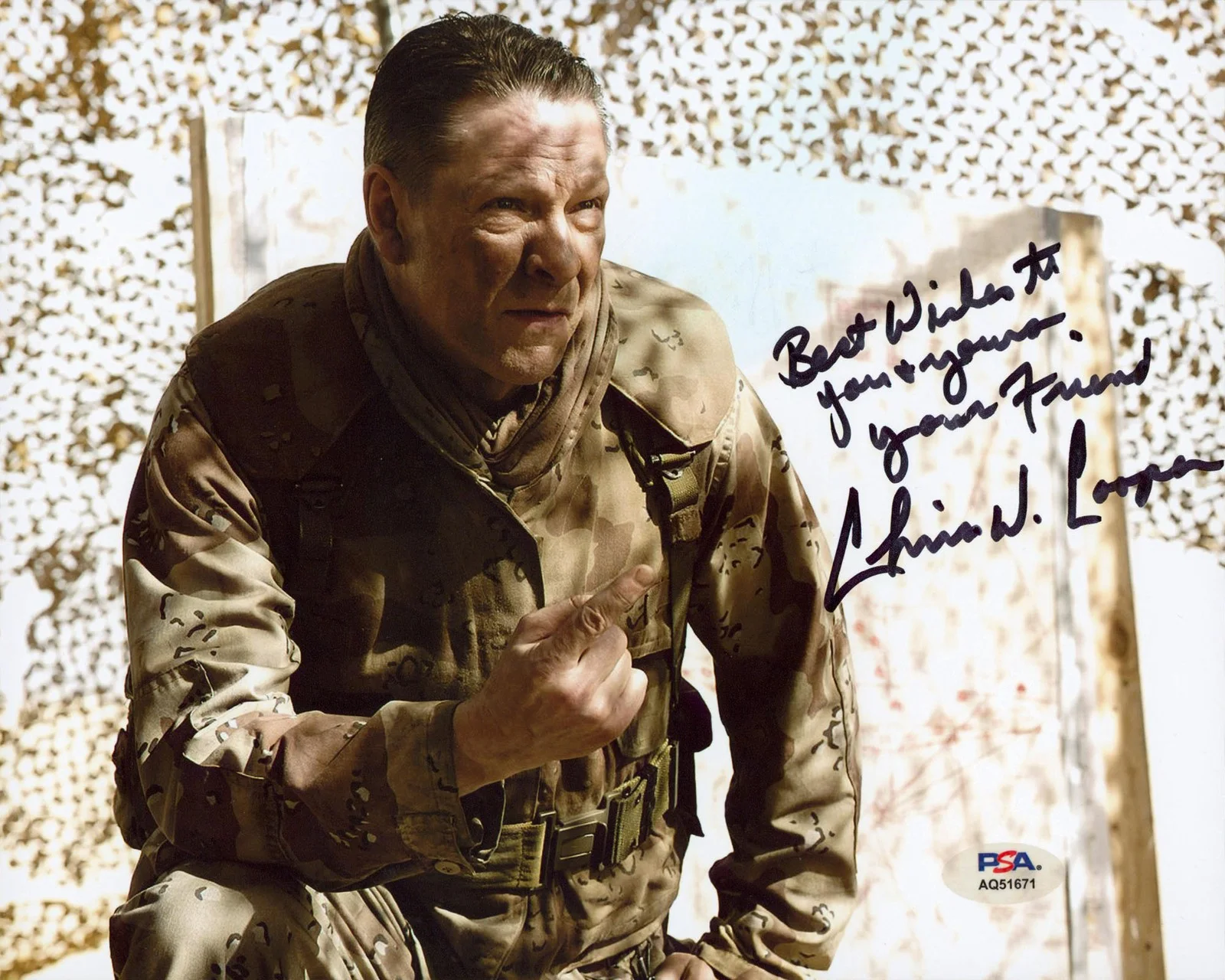 Chris Cooper — Chris Cooper Jarhead "Best Wishes To You.." Signed 8x10 Photo PSA/DNA #AQ51671