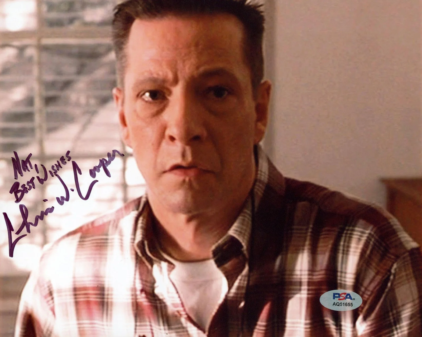 Chris Cooper — Chris Cooper American Beauty "Nat, Best Wish" Signed 8x10 Photo PSA/DNA #AQ51655