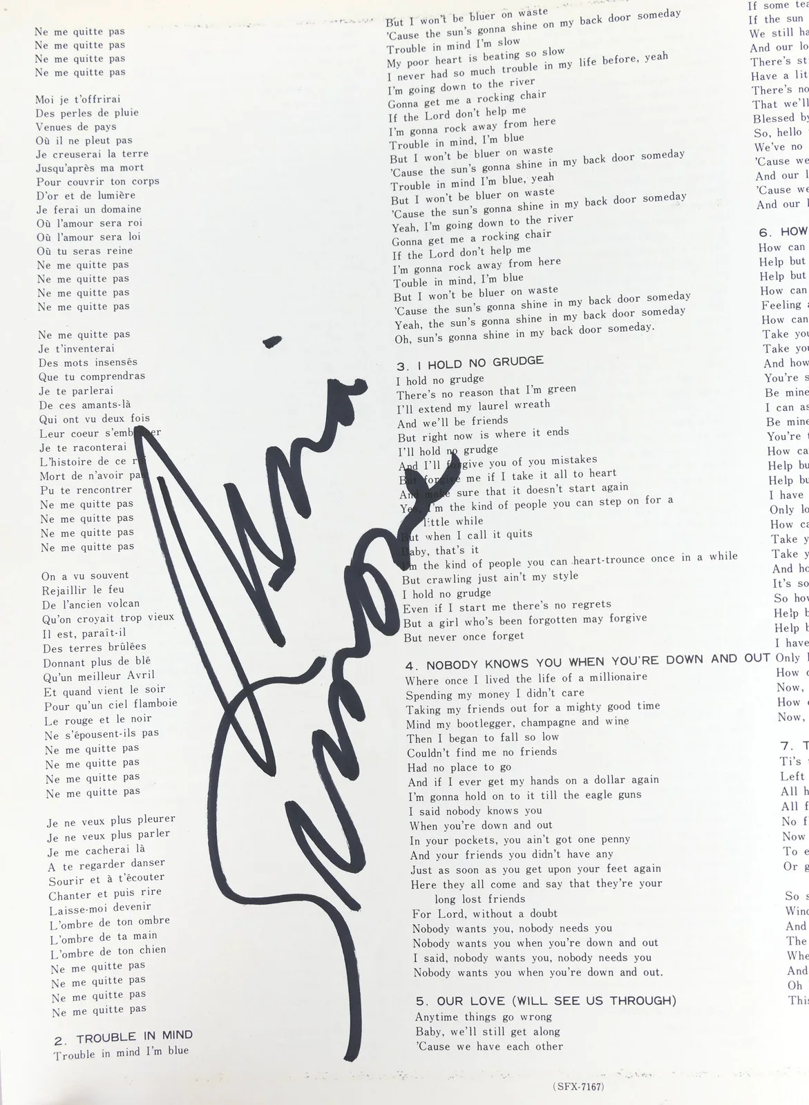 Simone, Nina. (1933–2003) "I Put A Spell On You" - TWICE SIGNED LP, image 4