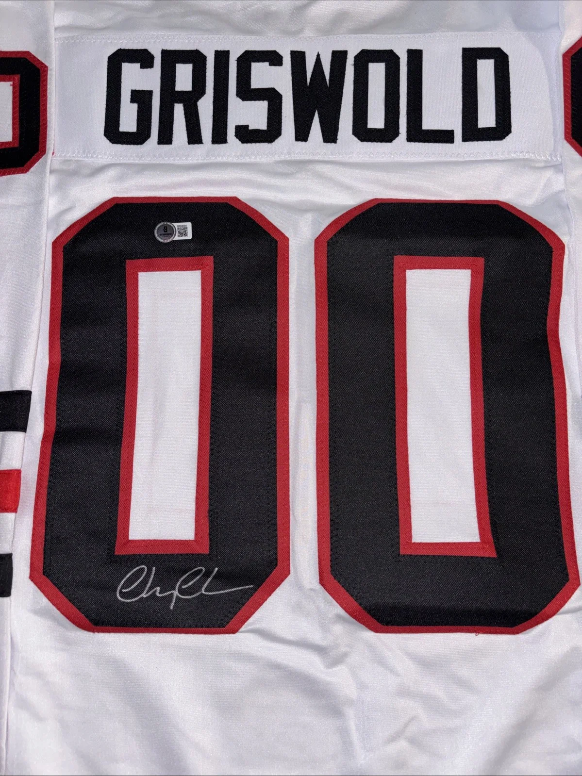 chevy chase — Chevy Chase Signed "Christmas Vacation" Blackhawks Jersey BAS COA Beckett Movie, изображение 3