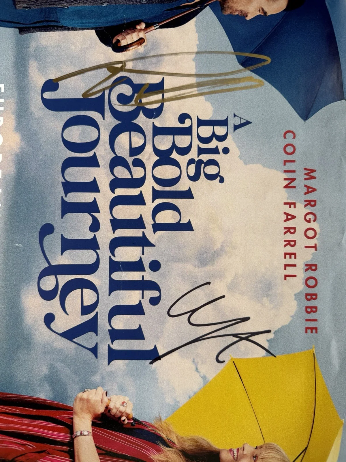 A Big bold Beautiful Journey Poster Signed Colin Farrel And Margot Robbie, image 2