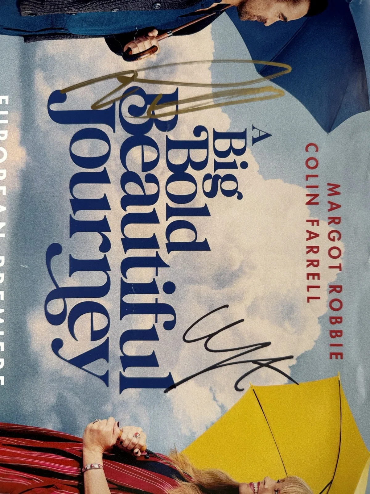 A Big bold Beautiful Journey Poster Signed Colin Farrel And Margot Robbie, image 3