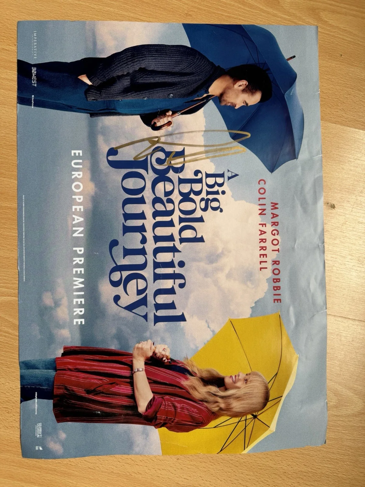A Big bold Beautiful Journey Poster Signed Colin Farrel And Margot Robbie, image 4