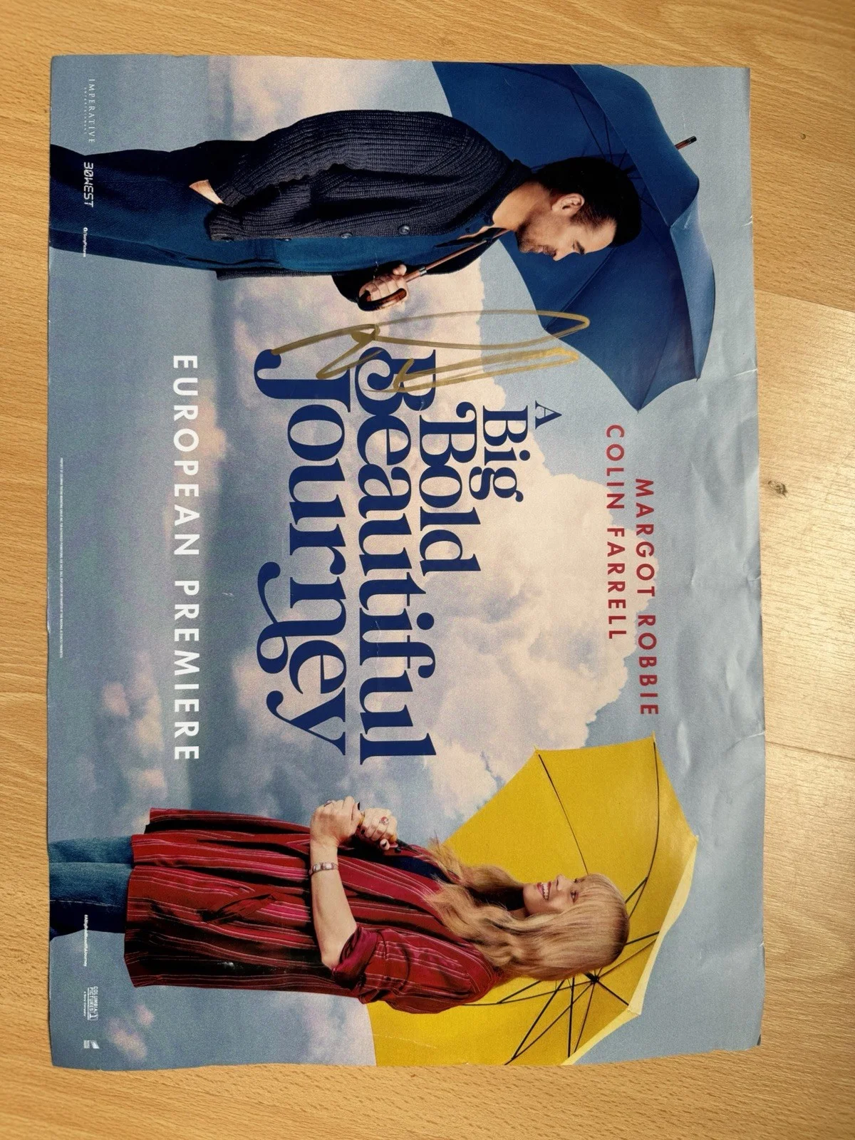 A Big bold Beautiful Journey Poster Signed Colin Farrel And Margot Robbie, image 5