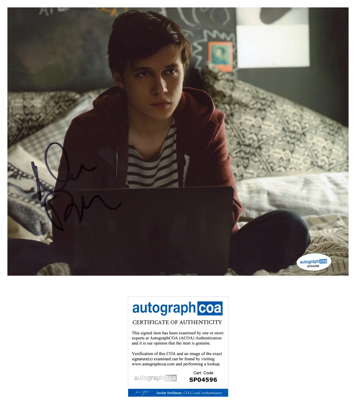 Nick Robinson Love Simon Autographed Signed 8x10 Photo ACOA, image 2
