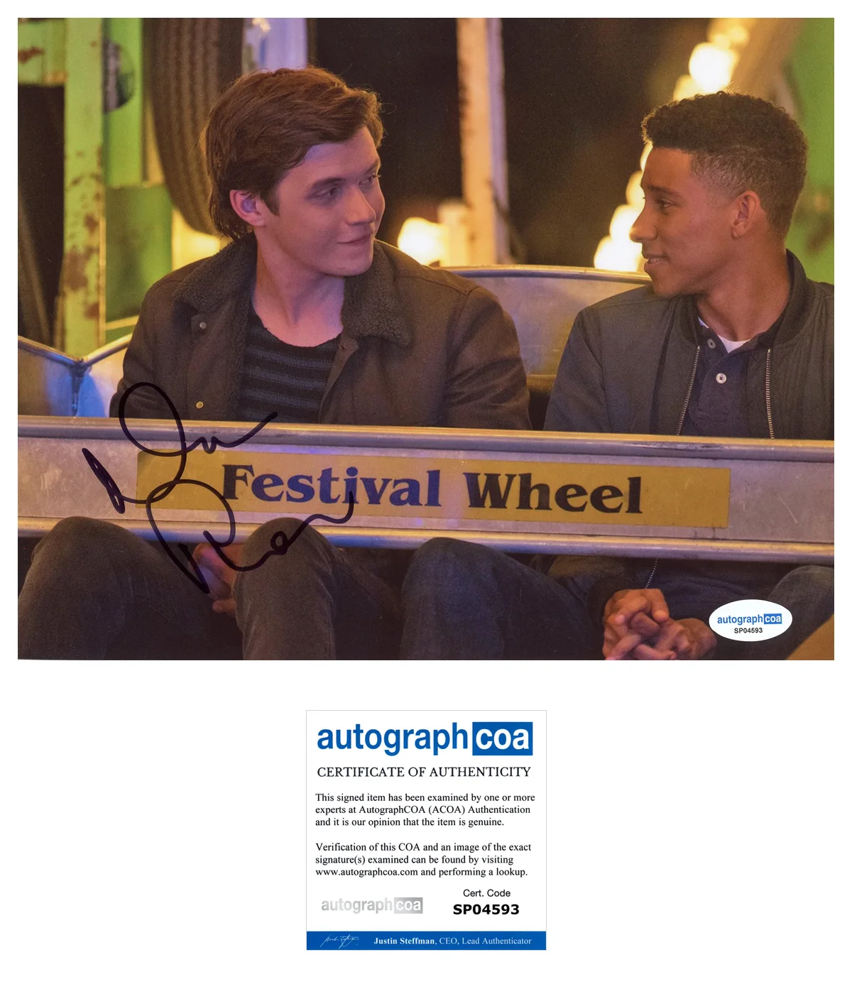 Nick Robinson Love Simon Autographed Signed 8x10 Photo ACOA, image 2