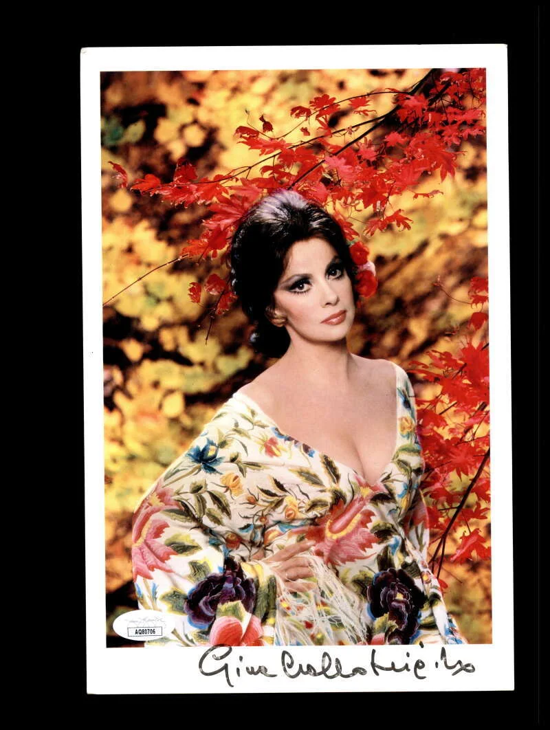 Gina Lollobrigida — Gina Lollobrigida JSA Coa Signed 8x10 Photo Autograph