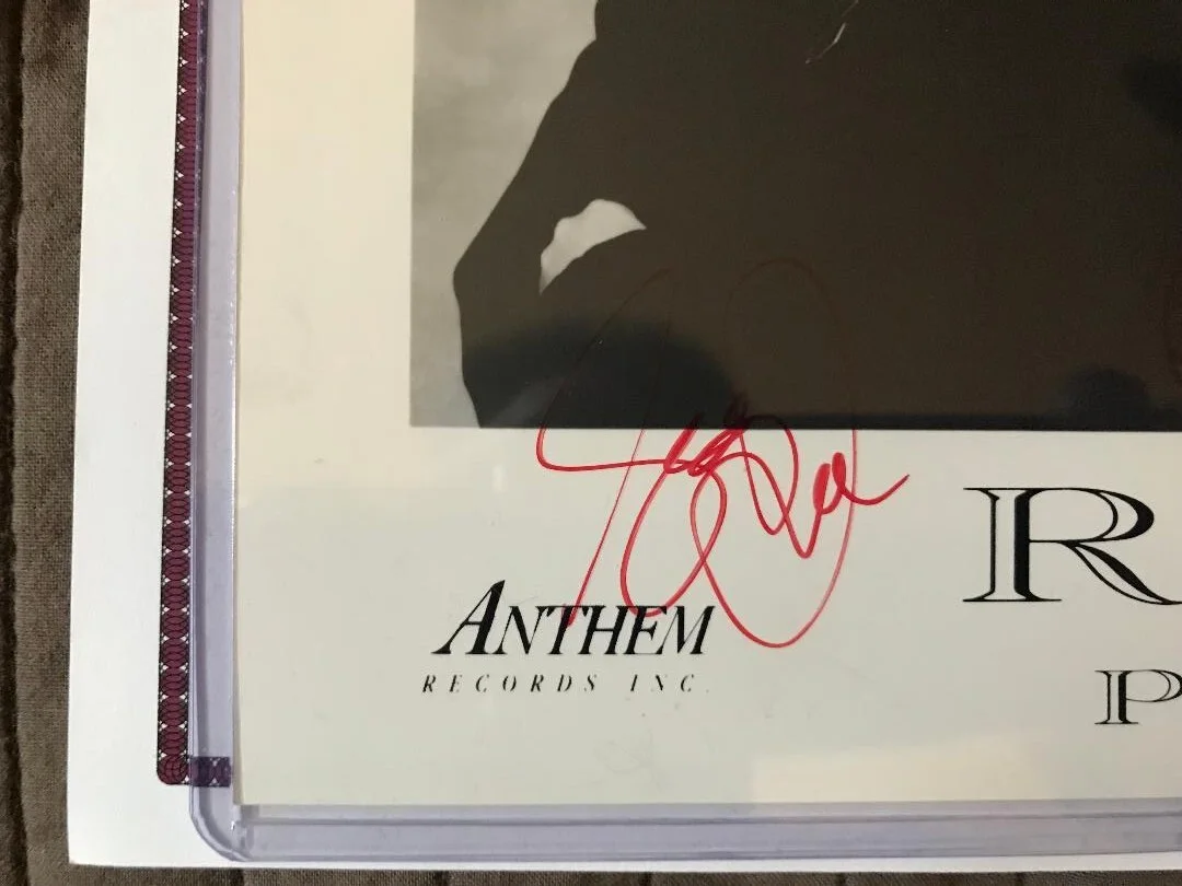 RUSH FULLY SIGNED ANTHEM RECORDS/SRO MANAGEMENT PROMO PHOTO X3 JSA/REAL COA'S, изображение 2