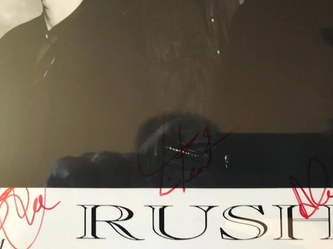 RUSH FULLY SIGNED ANTHEM RECORDS/SRO MANAGEMENT PROMO PHOTO X3 JSA/REAL COA'S, изображение 4
