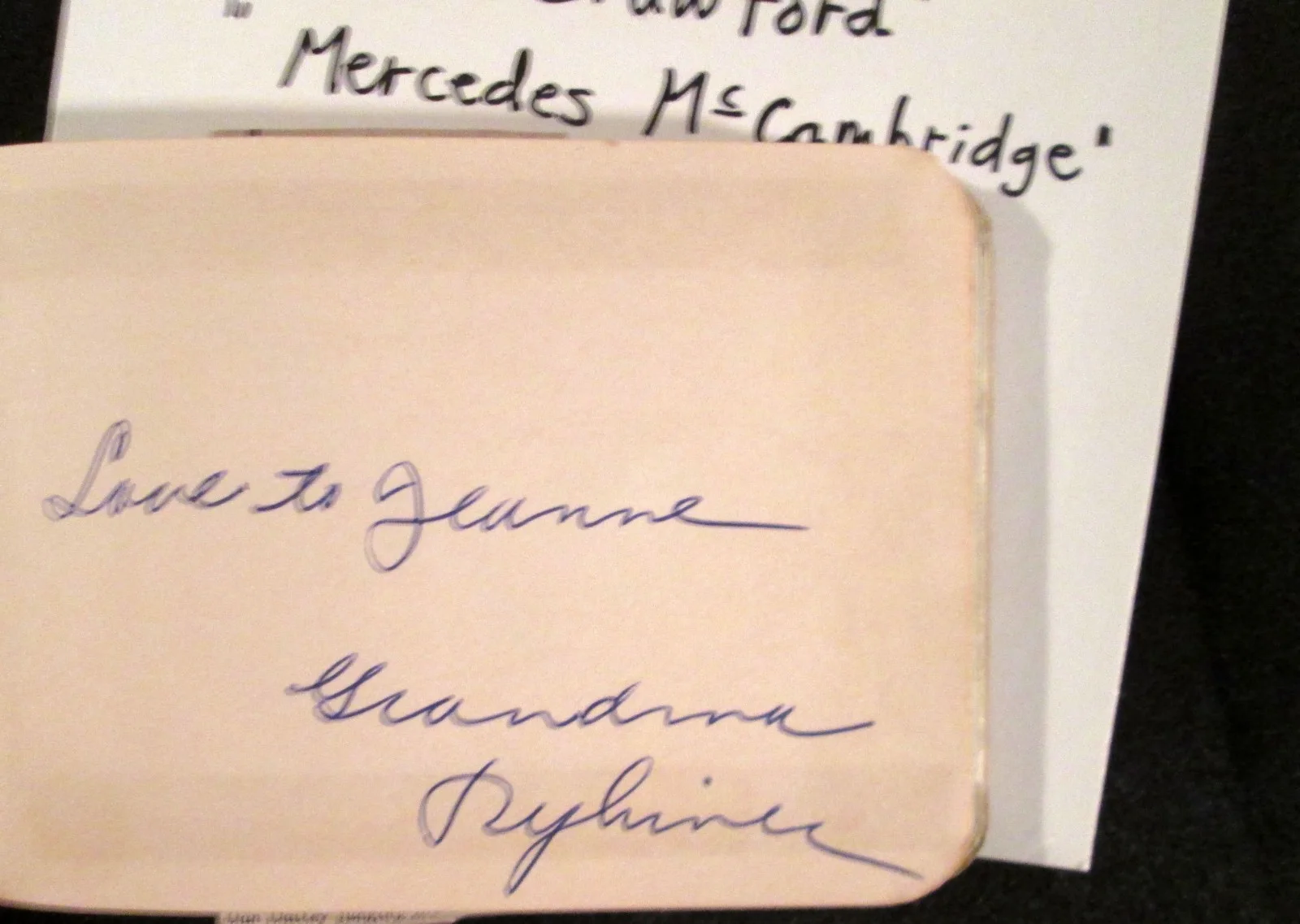 JOAN CRAWFORD & OTHER AUTOGRAPHS (VINTAGE AUTOGRAPH BOOK) & OTHERS, image 2