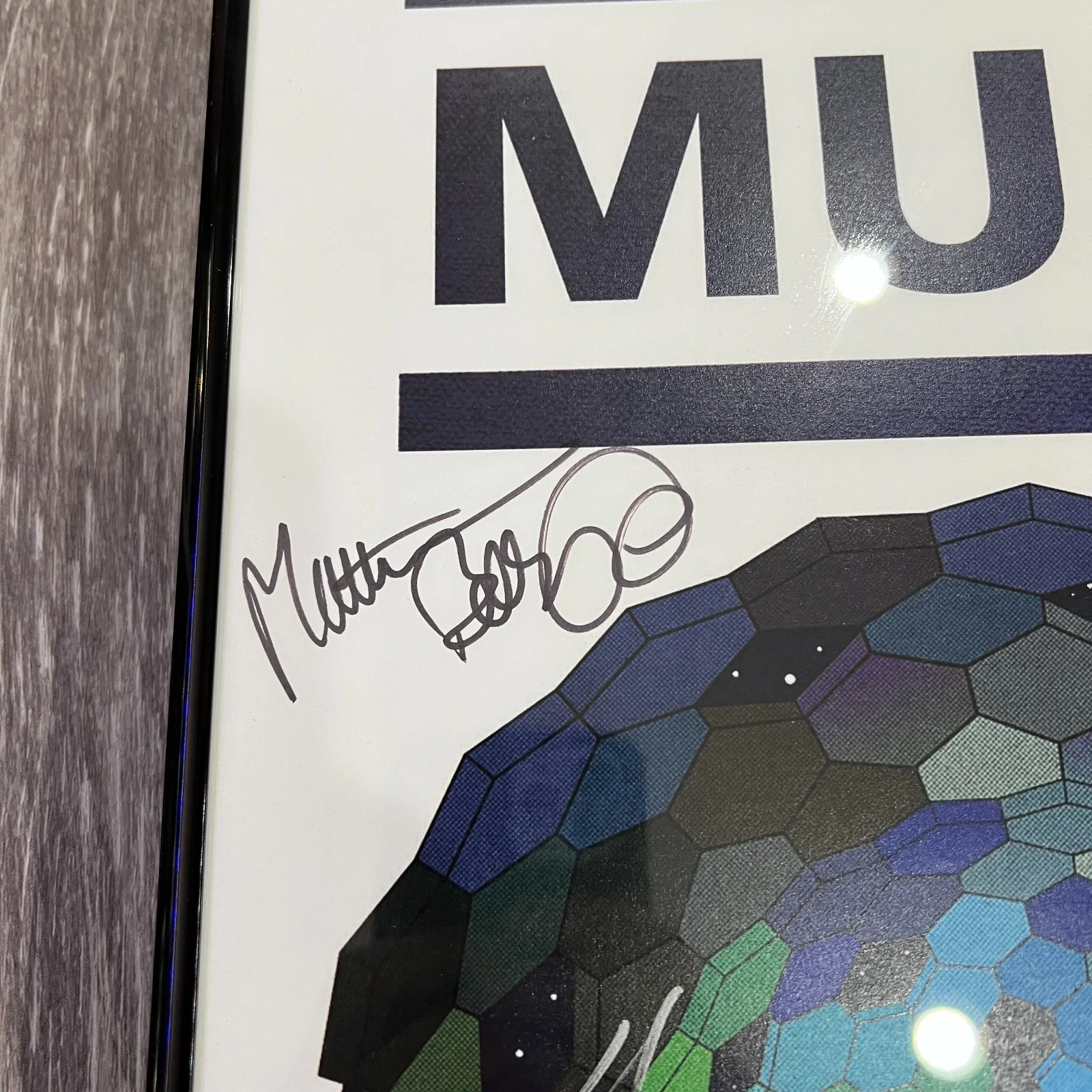 Muse 'The Resistance' Signed Autographed Full Band Framed Print [JSA], image 3