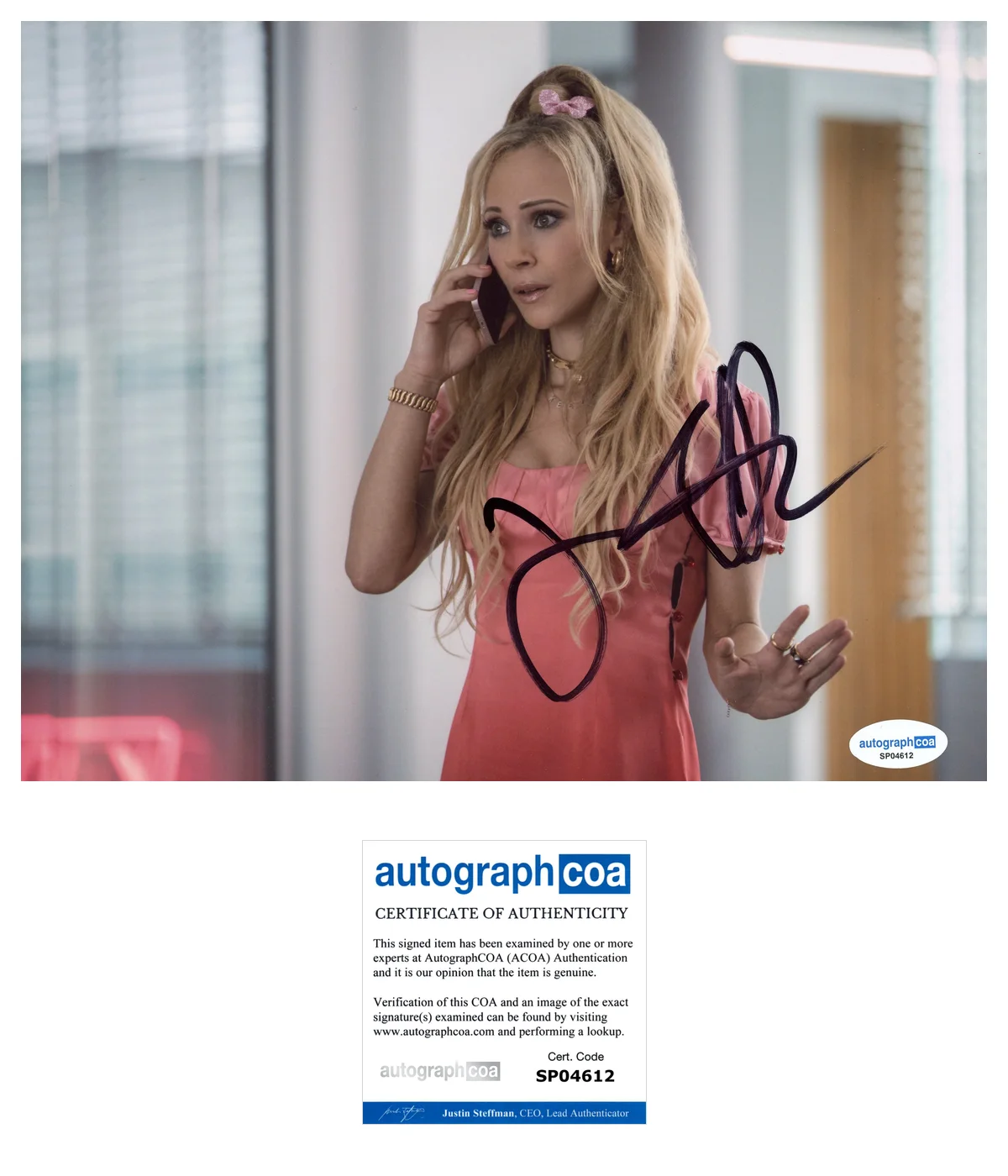 Juno Temple Ted Lasso Autographed Signed 8x10 Photo ACOA, image 2
