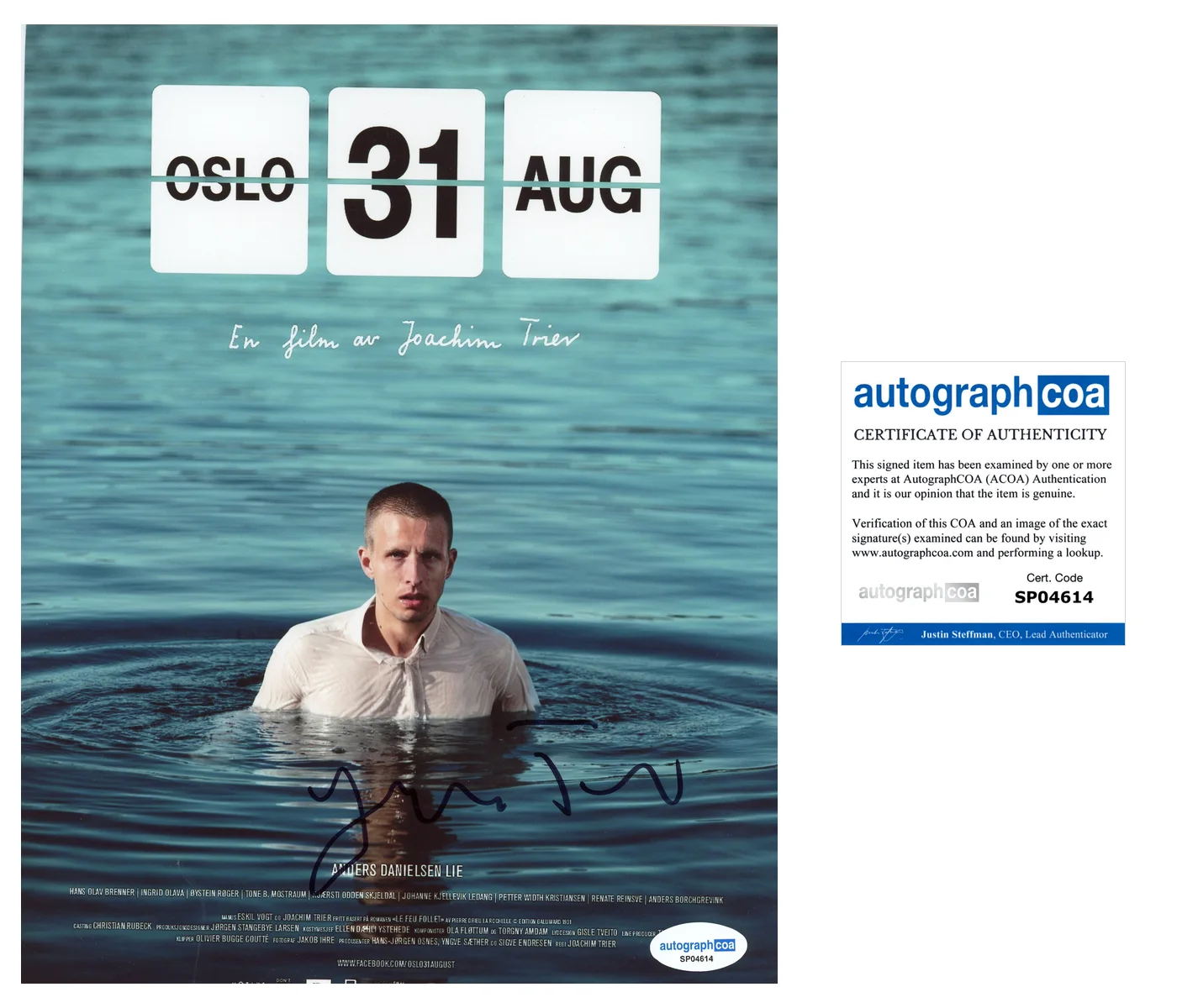 Joachim Trier Director Autographed Signed 8x10 Photo ACOA, изображение 2