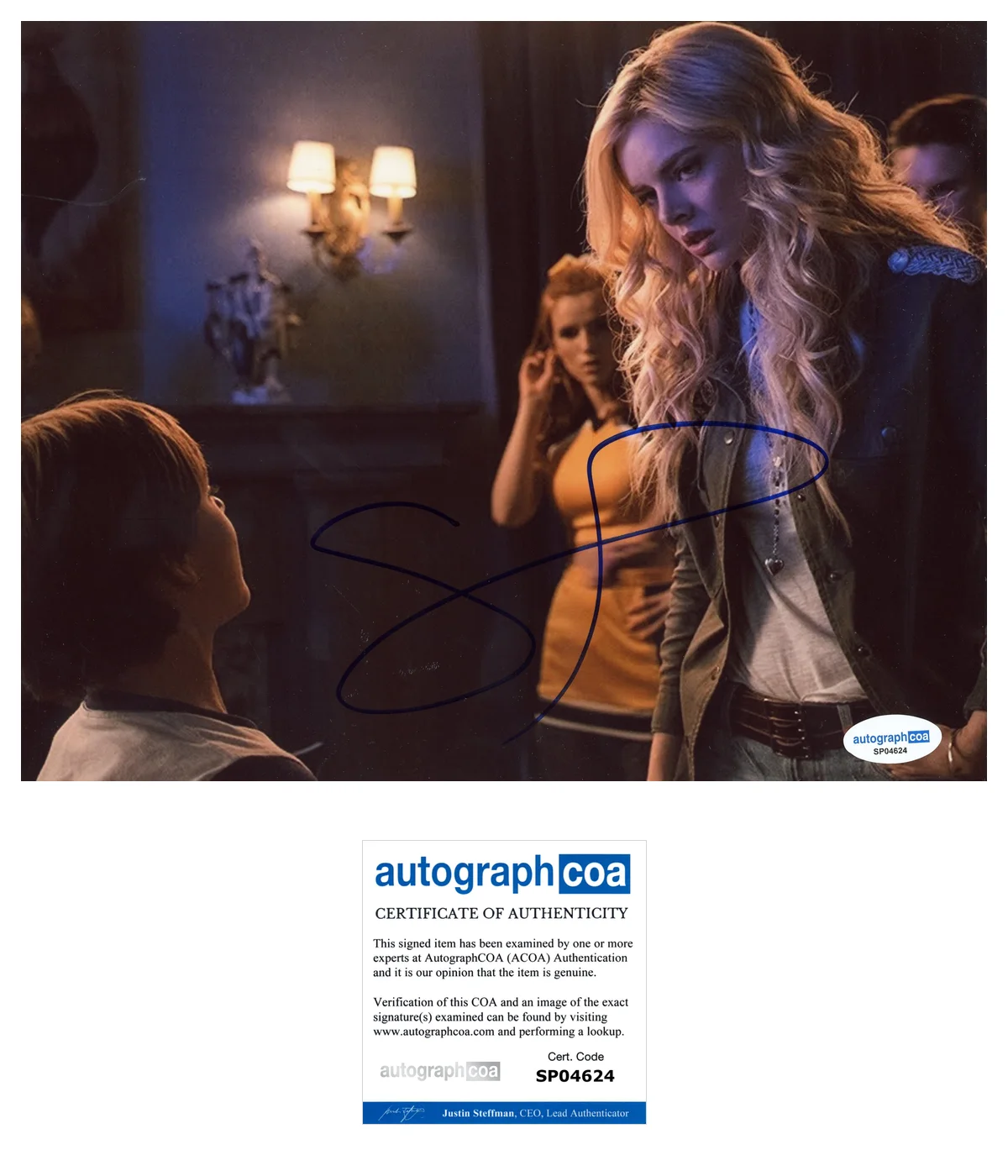 Samara Weaving Babysitter Autographed Signed 8x10 Photo ACOA, image 2
