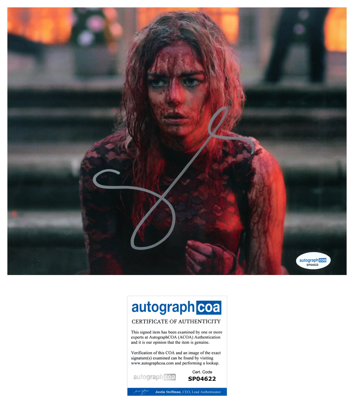 Samara Weaving Ready or Not Autographed Signed 8x10 Photo ACOA, image 2