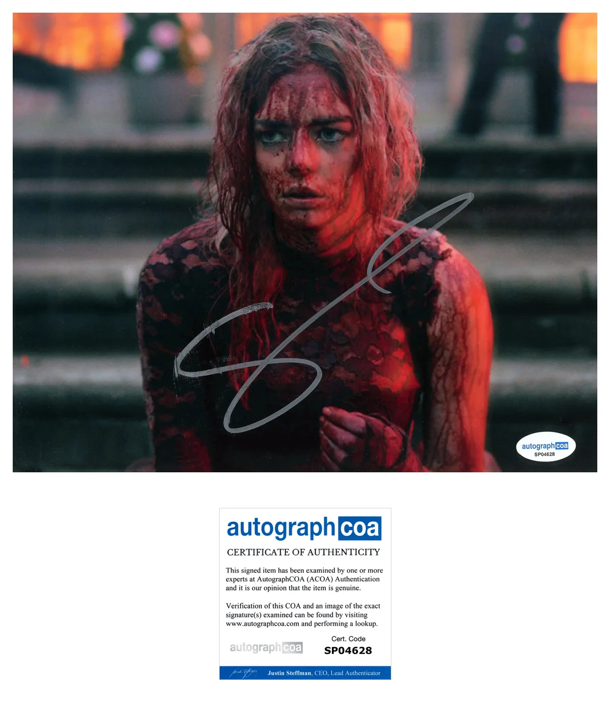 Samara Weaving Ready or Not Autographed Signed 8x10 Photo ACOA, image 2