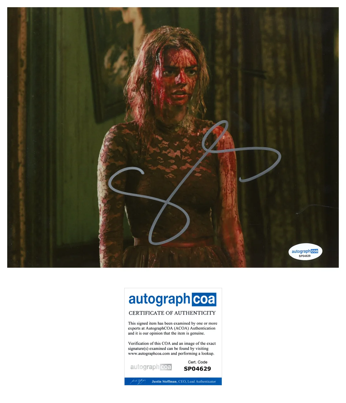 Samara Weaving Ready or Not Autographed Signed 8x10 Photo ACOA, image 2