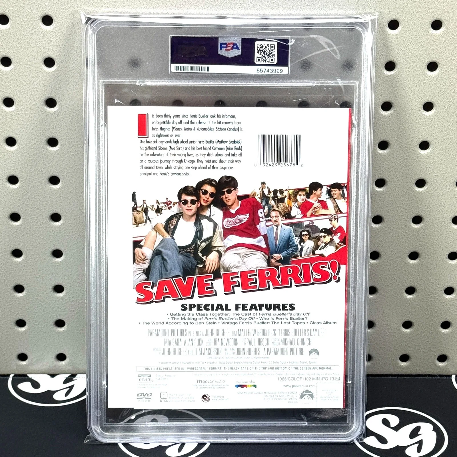 Matthew Broderick — MATTHEW BRODERICK Signed Ferris Bueller's Day Off DVD Insert PSA Slab Auto Rare, image 3