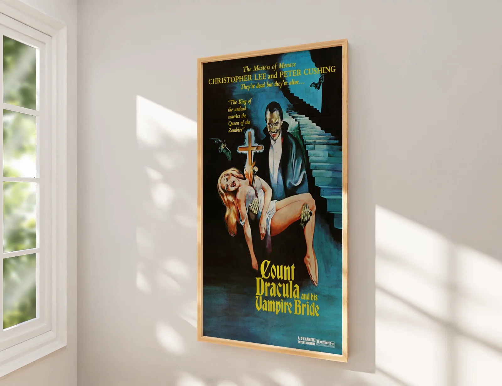 Count Dracula & His Vampire Bride 1973 Hammer Restored 27.2" x 41" US One Sheet, image 2