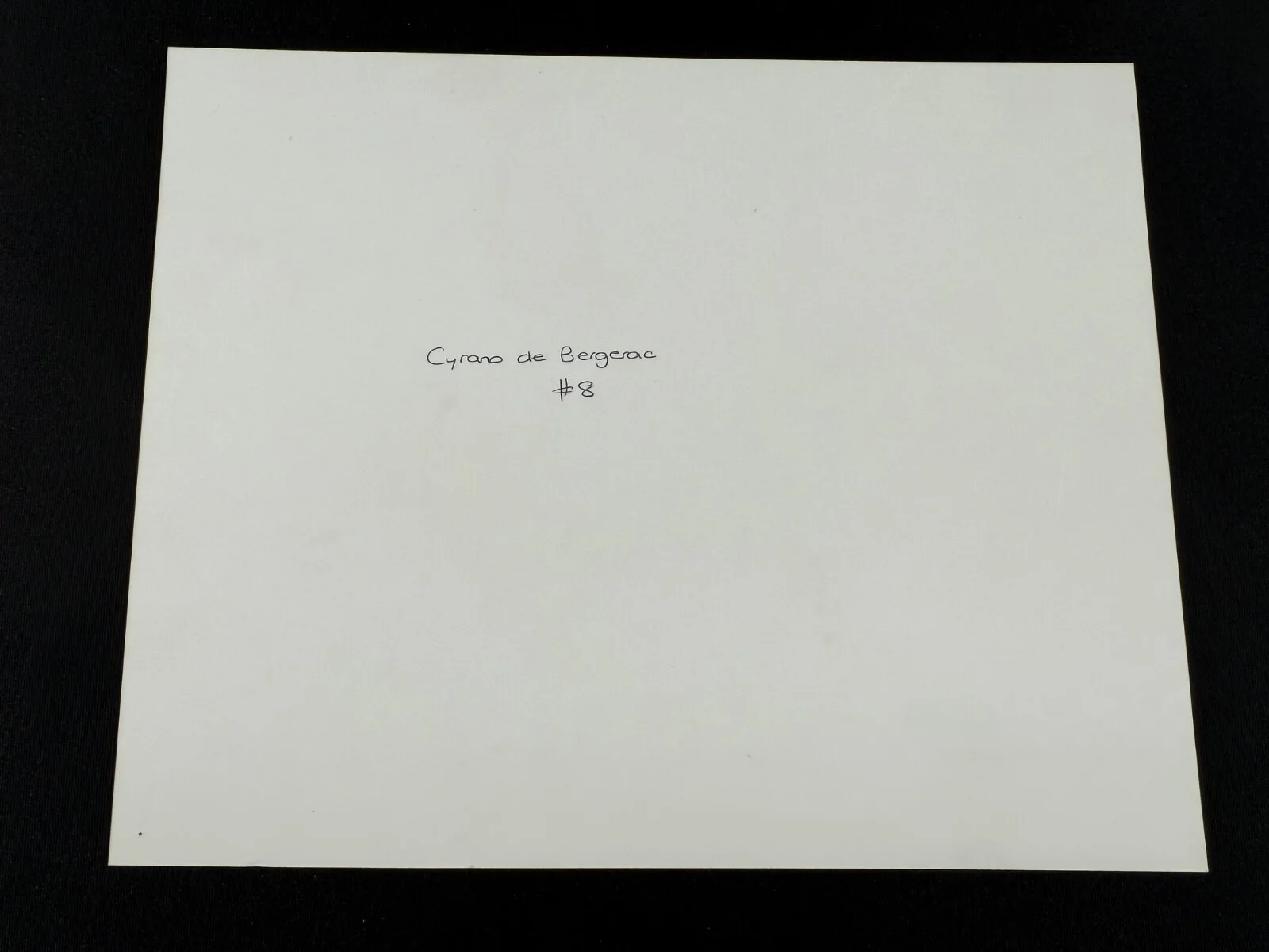 RARE A4 1990 Cyrano de Bergerac B/W Press Scene Print (Gerard Depardieu), изображение 2