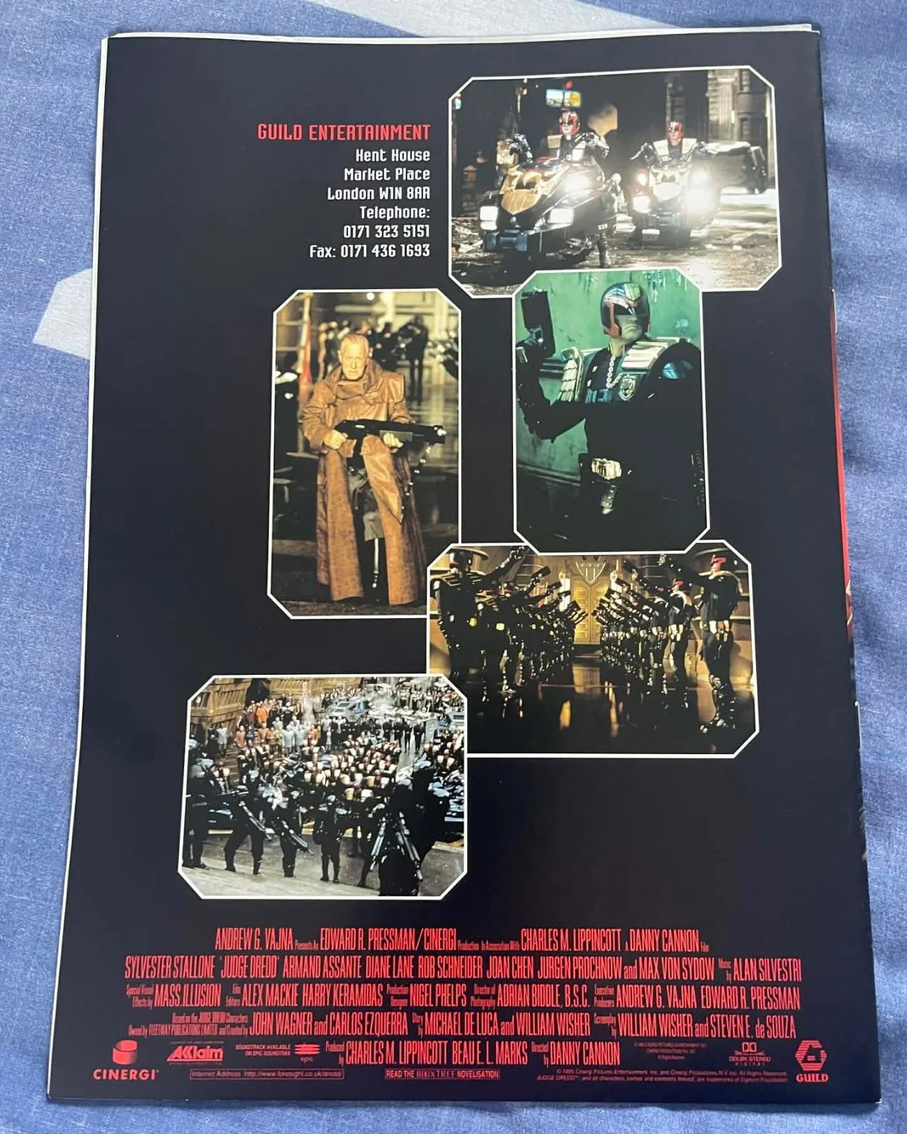 JUDGE DREDD Movie Original Press kit 1995 Stills SYLVESTER STALLONE, image 5