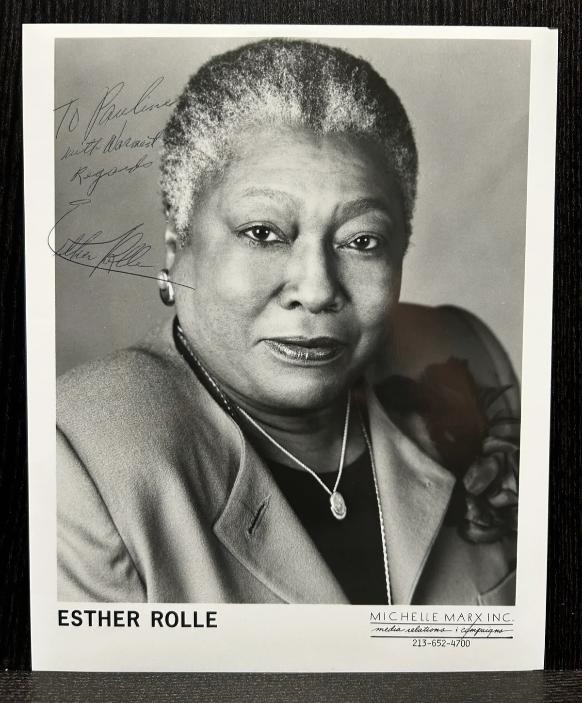 Esther Rolle — ESTHER ROLLE HAND SIGNED 8x10 PHOTO & CARD Original Autograph DRIVING MISS DAISY, изображение 2