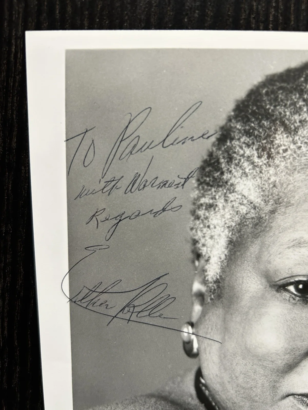 Esther Rolle — ESTHER ROLLE HAND SIGNED 8x10 PHOTO & CARD Original Autograph DRIVING MISS DAISY, изображение 3