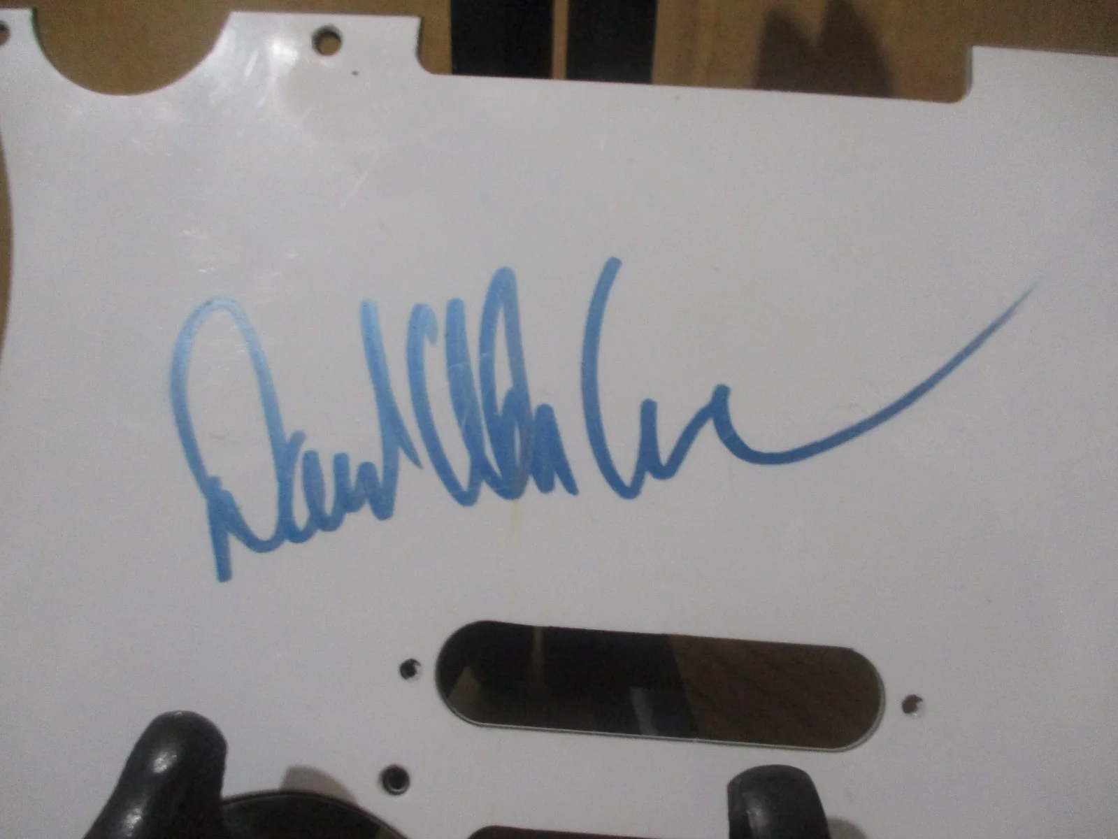 DAVID ALLAN COE (RIP) SIGNED/AUTOGRAPHED PICKGUARD-RARE FULL SIGNATURE -JSA CERT, image 3