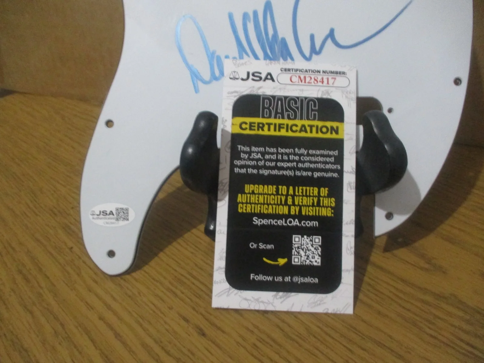DAVID ALLAN COE (RIP) SIGNED/AUTOGRAPHED PICKGUARD-RARE FULL SIGNATURE -JSA CERT, image 5
