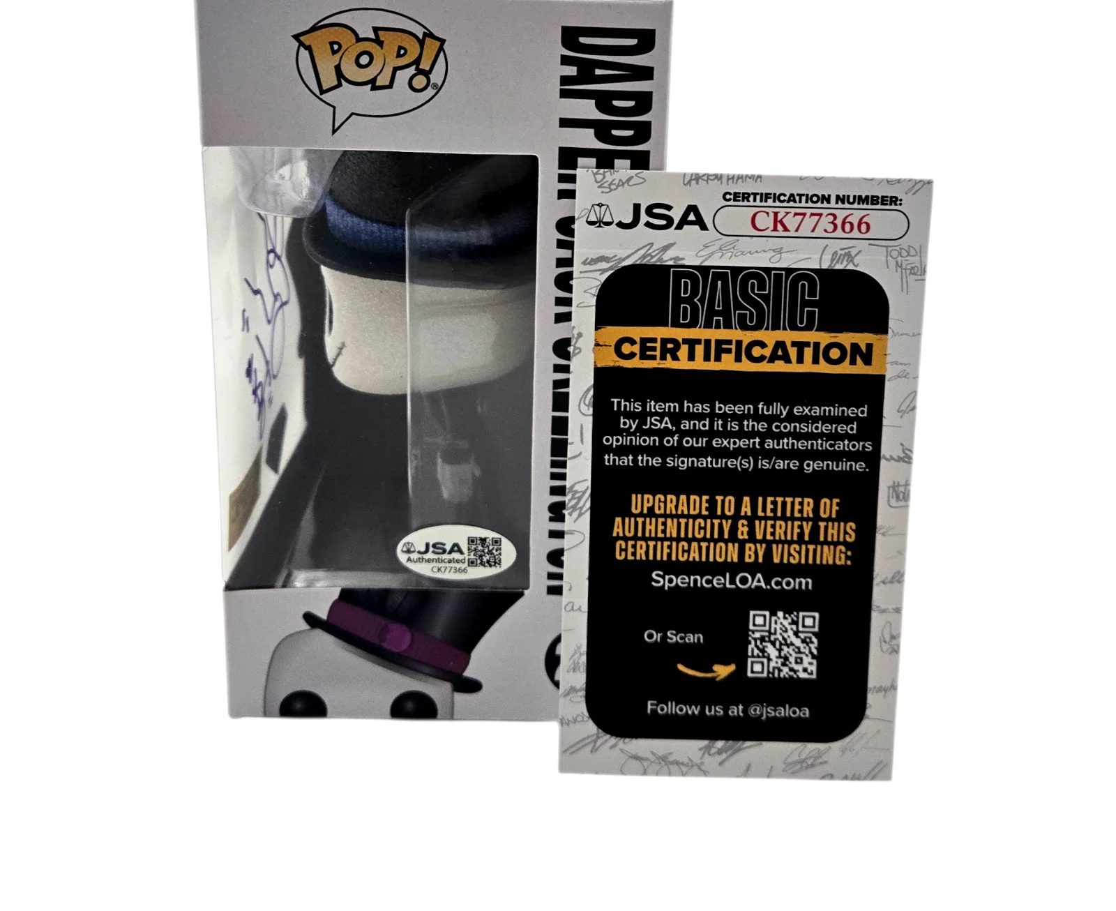 Chris Sarandon — Chris Sarandon Signed Funko Pop Jack Dapper Christmas Disney 15 Diamond JSA 66, изображение 2