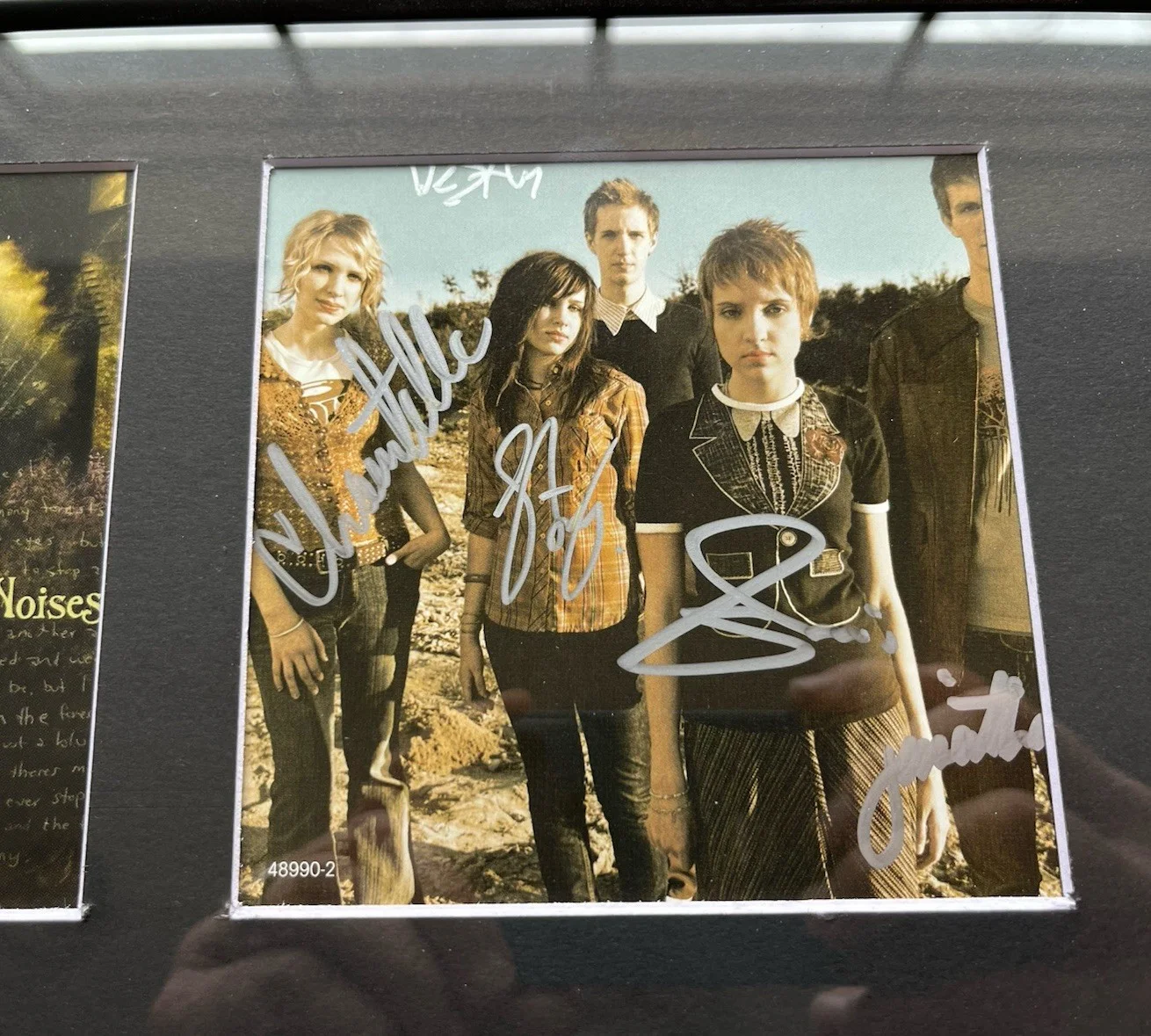 Eisley -'Room Noises' CD Autographed by entire band / Framed, image 2