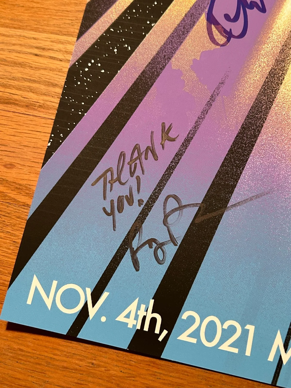 SIGNED Band of Horses Tour Poster | Mission Ballroom | 11/4/2021, изображение 3